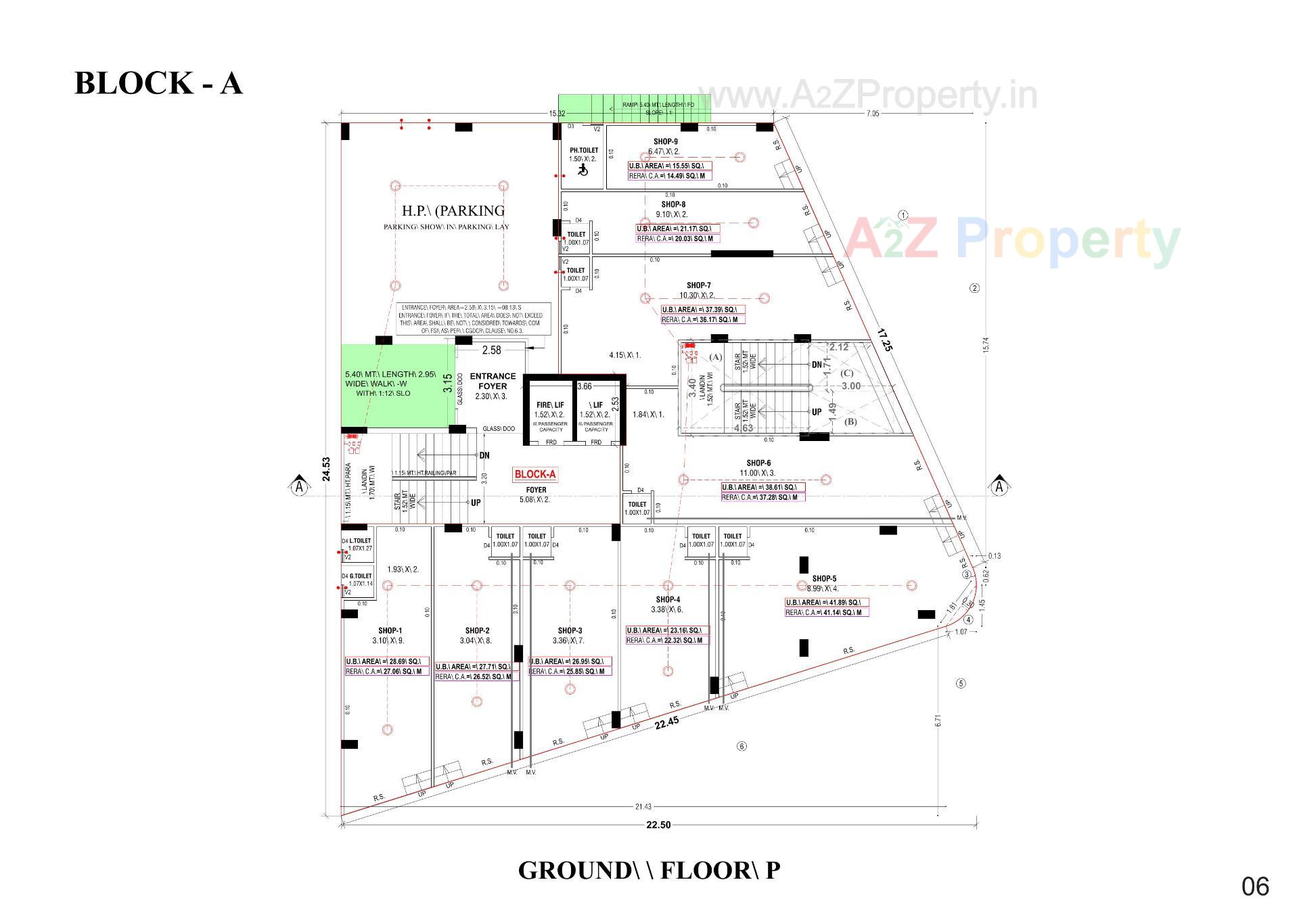 Layout of real estate project Sundaram Sparsh located at Ghuma, Ahmedabad, Gujarat
