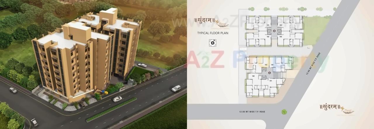 Layout of real estate project Sundram Nest located at Shilaj, Ahmedabad, Gujarat