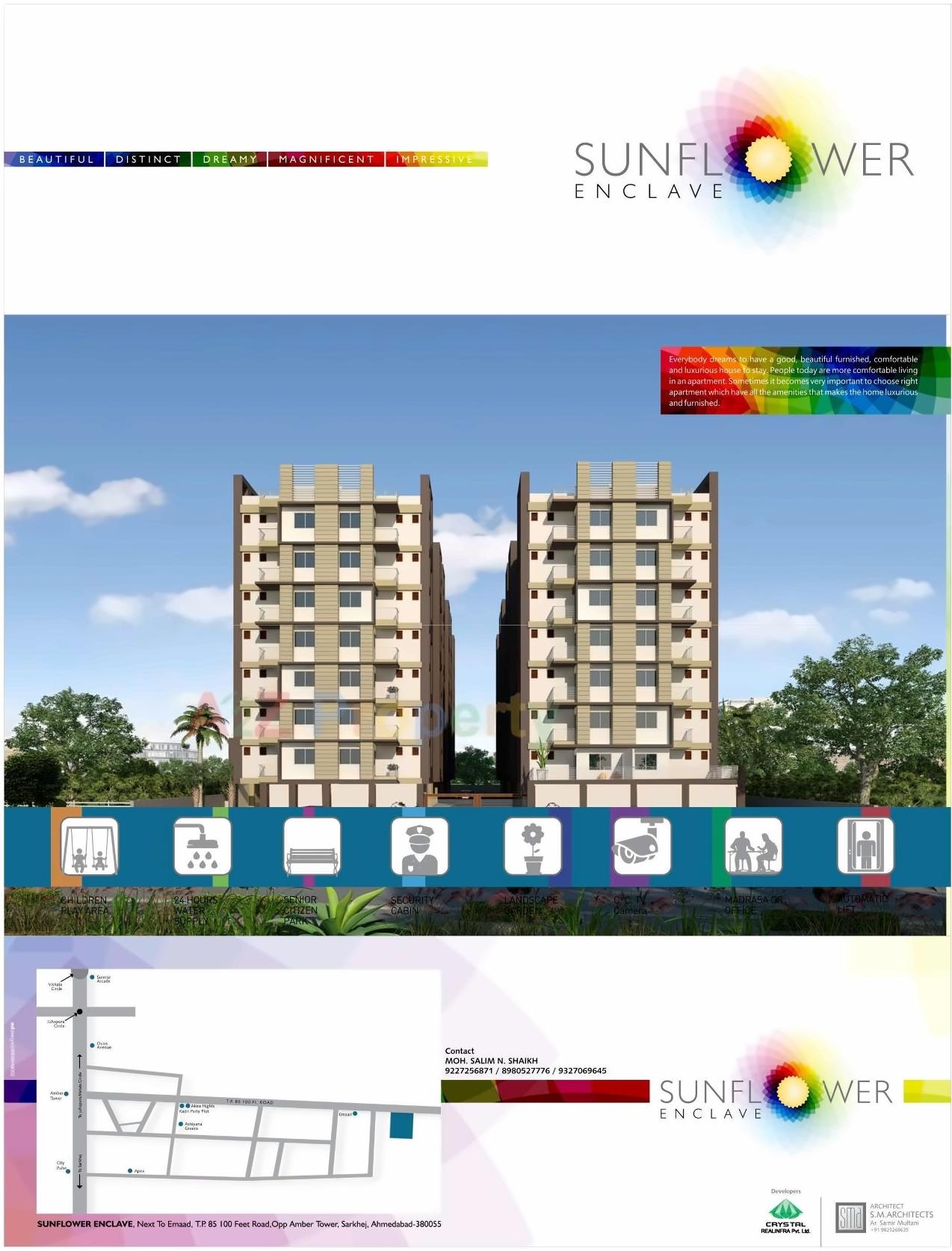  of real estate project Sunflower Enclave located at Sarkhej, Ahmedabad, Gujarat