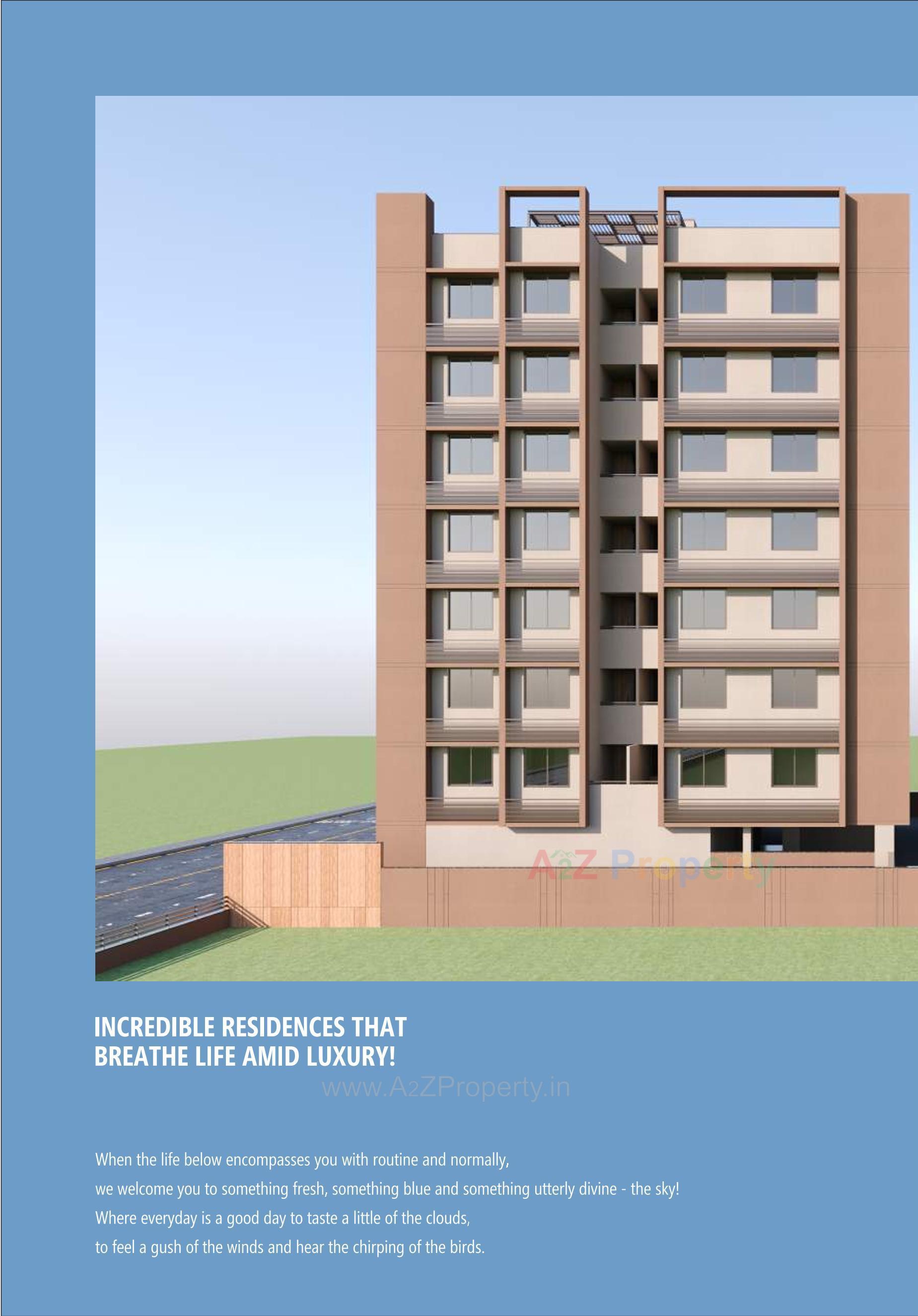 3D Elevation of real estate project Sunflower located at Shilaj, Ahmedabad, Gujarat