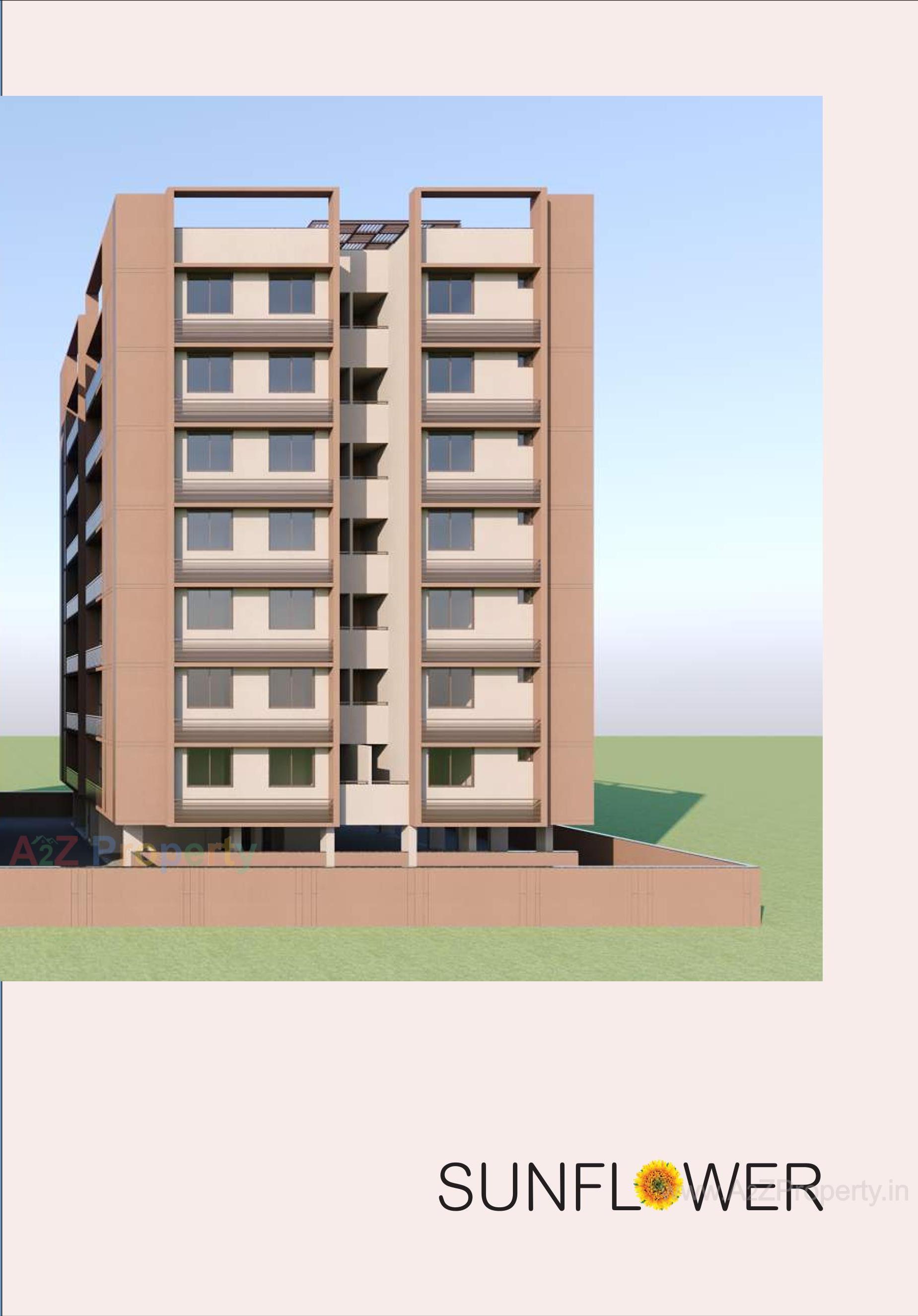 3D Elevation of real estate project Sunflower located at Shilaj, Ahmedabad, Gujarat