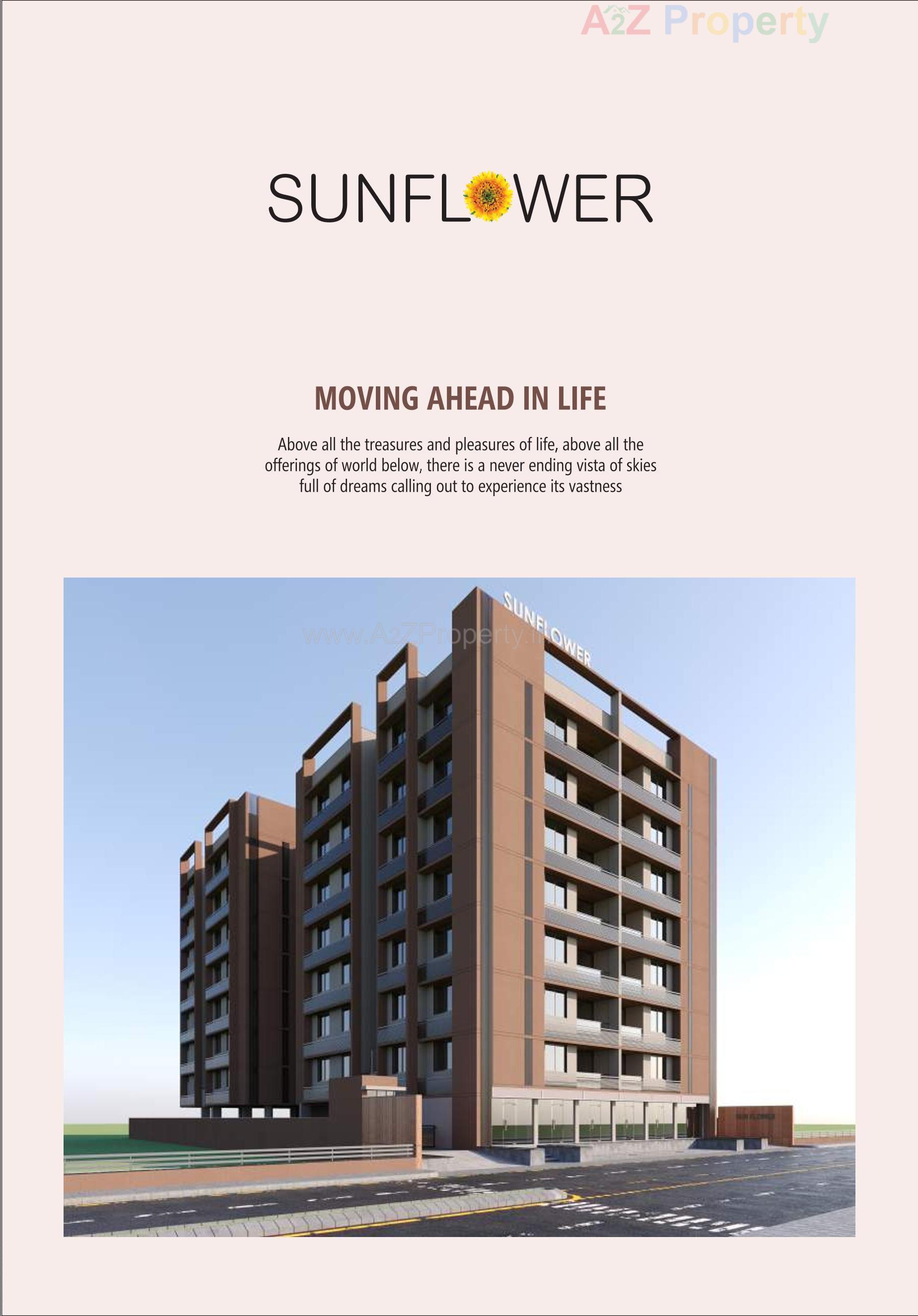 3D Elevation of real estate project Sunflower located at Shilaj, Ahmedabad, Gujarat