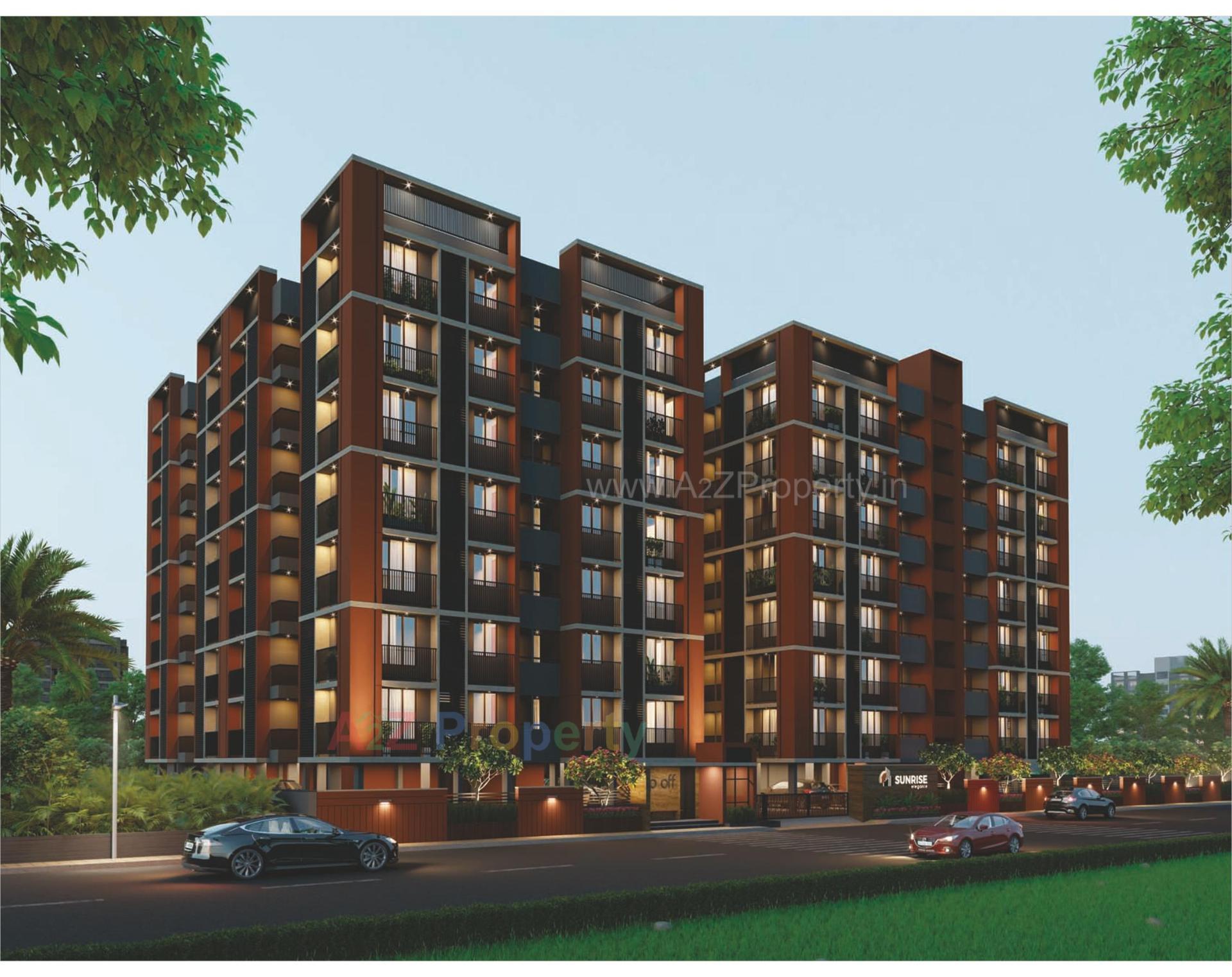 3D Elevation of real estate project Sunrise Elegance located at Vatva, Ahmedabad, Gujarat