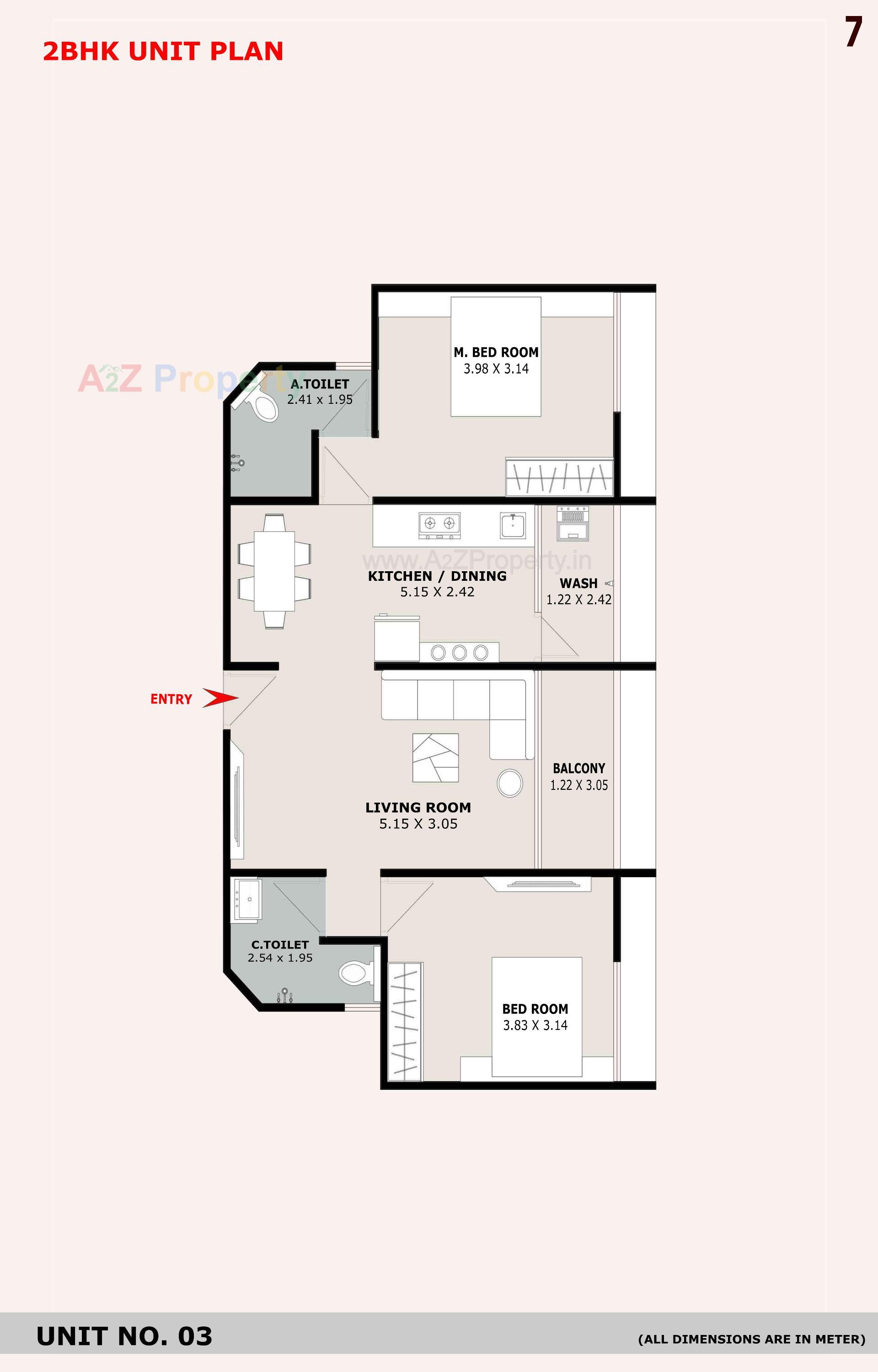 Layout of real estate project Sunrise Elegance located at Paldi, Ahmedabad, Gujarat