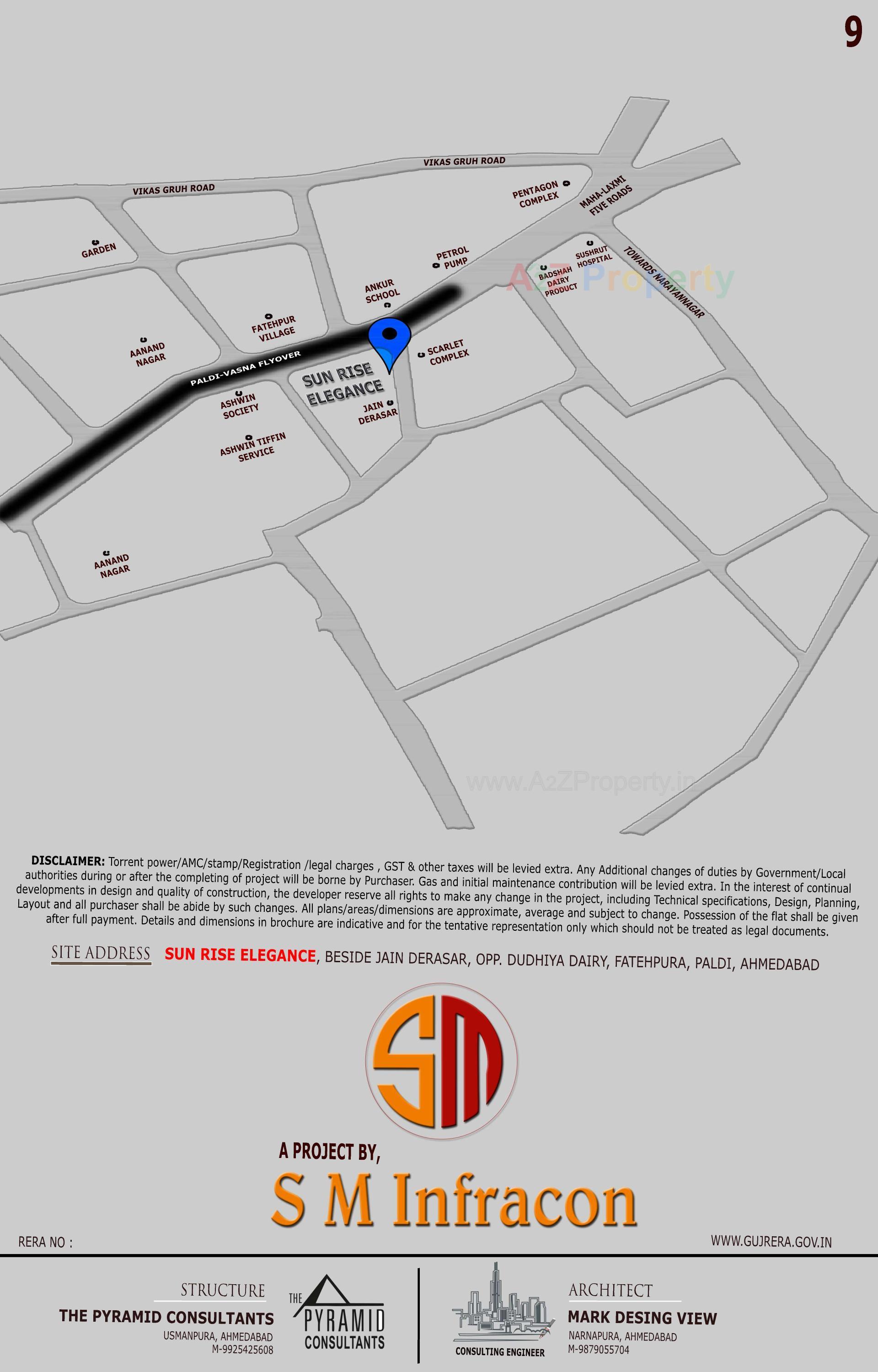  of real estate project Sunrise Elegance located at Paldi, Ahmedabad, Gujarat