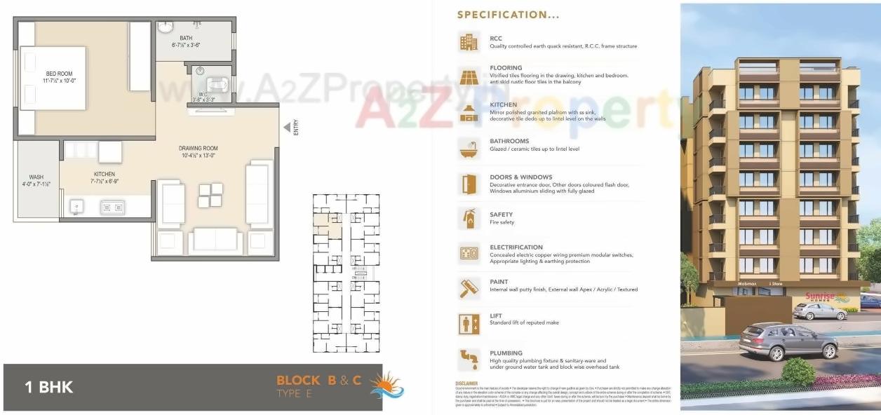 Layout of real estate project Sunrise Homes located at Vatva, Ahmedabad, Gujarat