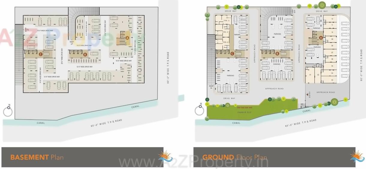 Layout of real estate project Sunrise Homes located at Vatva, Ahmedabad, Gujarat