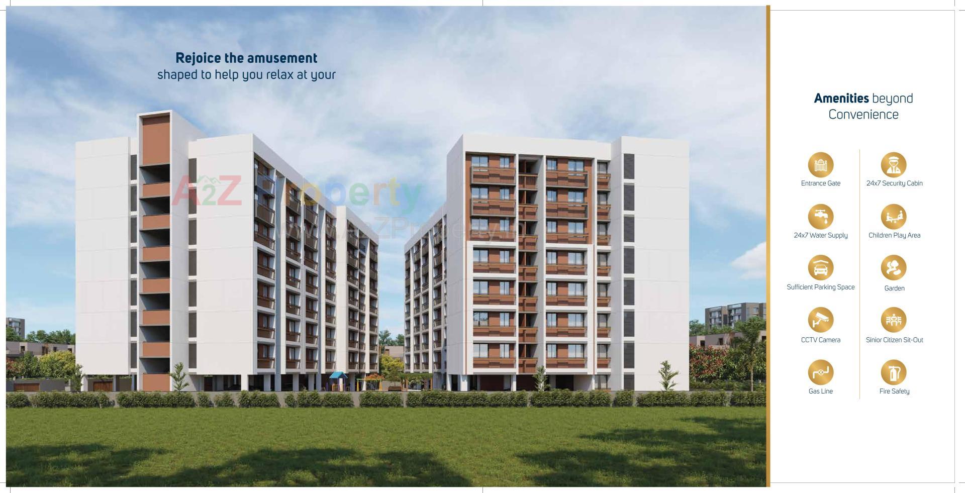 3D Elevation of real estate project Sunrise Homes located at Vatva, Ahmedabad, Gujarat