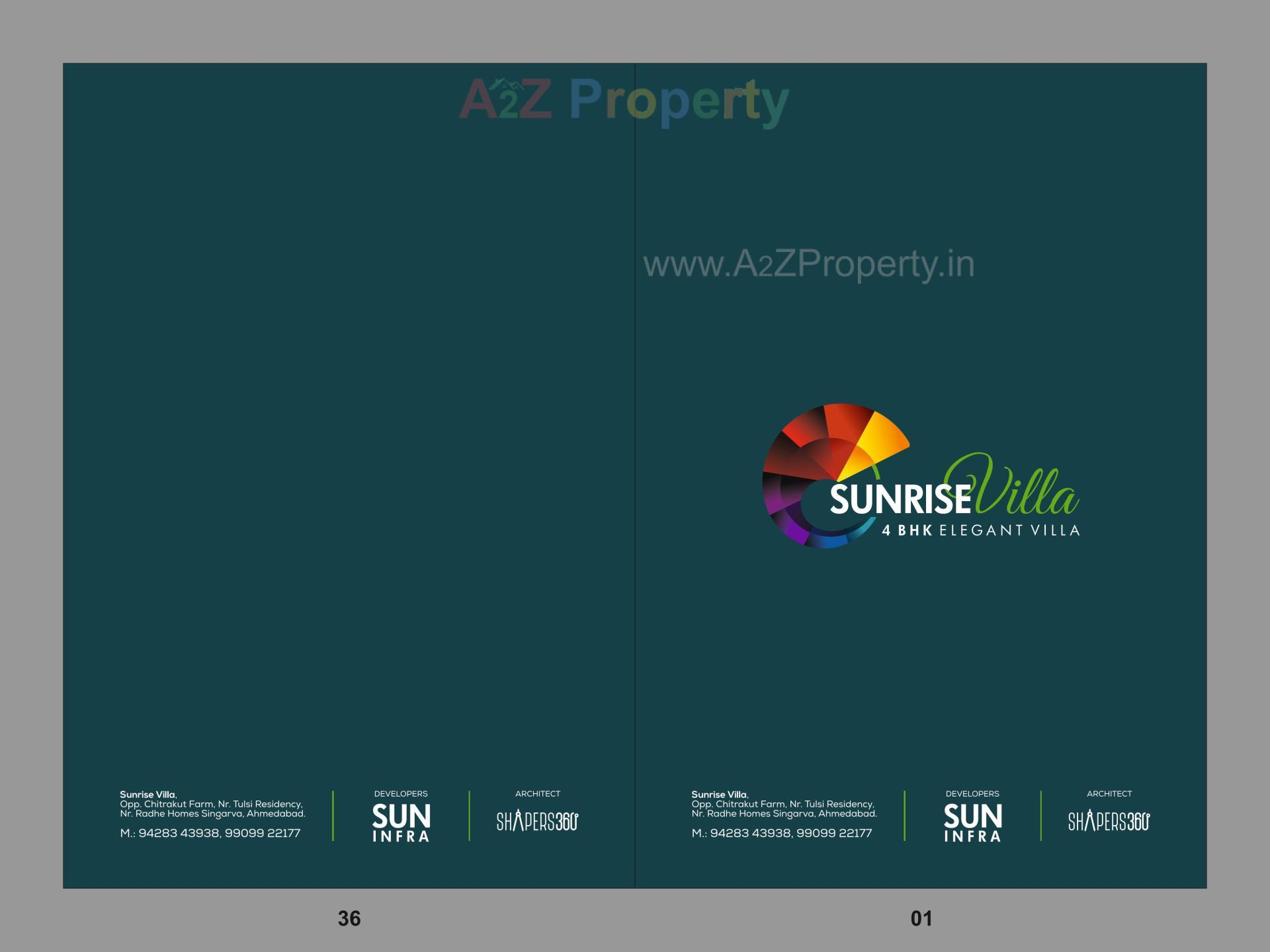  of real estate project Sunrise Villa located at Singarva, Ahmedabad, Gujarat