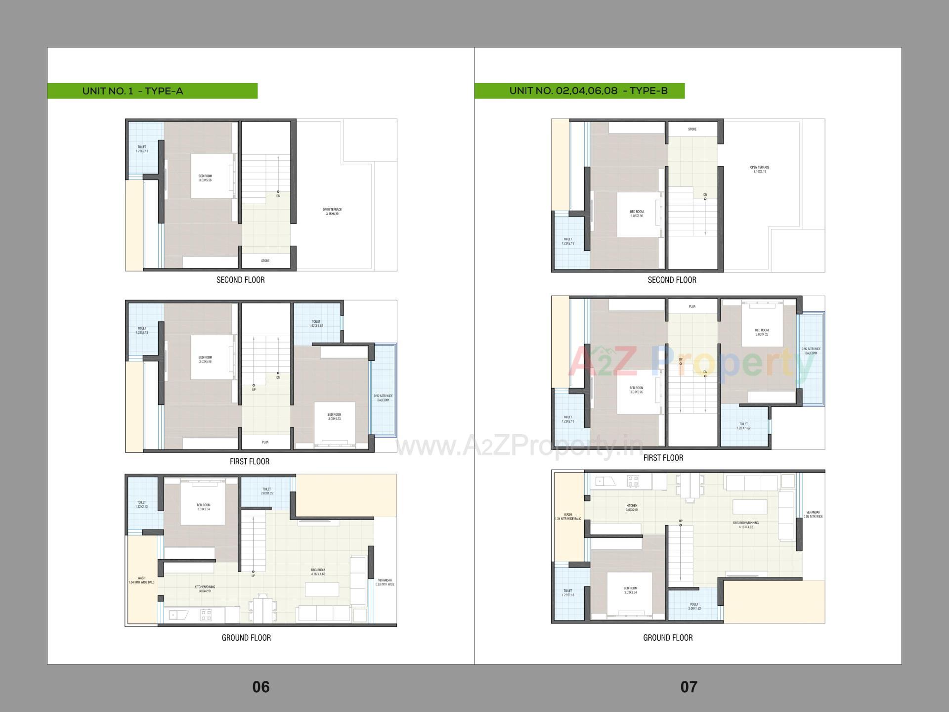 Layout of real estate project Sunrise Villa located at Singarva, Ahmedabad, Gujarat