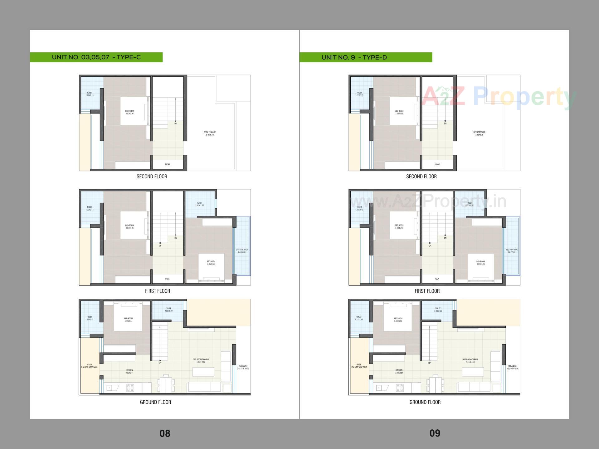 Layout of real estate project Sunrise Villa located at Singarva, Ahmedabad, Gujarat