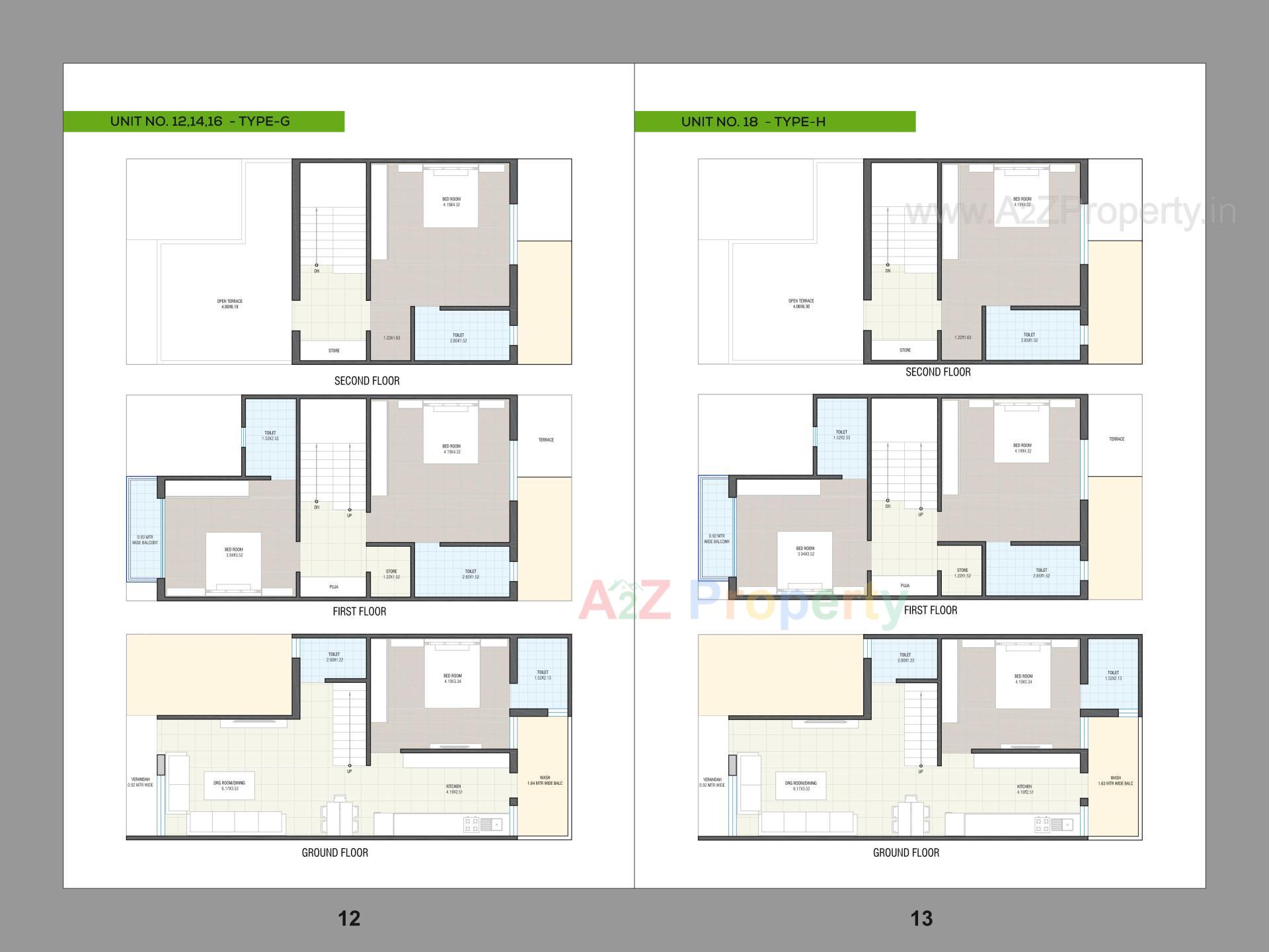 Layout of real estate project Sunrise Villa located at Singarva, Ahmedabad, Gujarat
