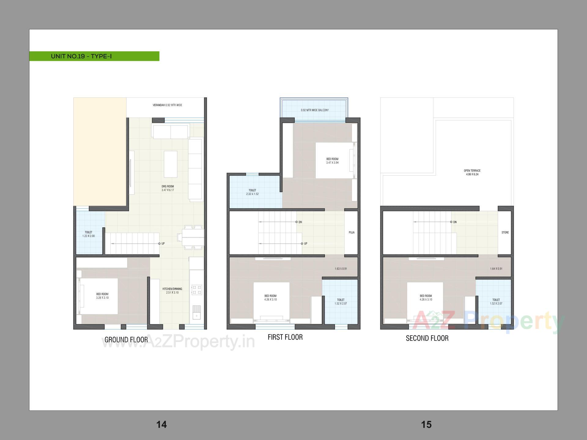 Layout of real estate project Sunrise Villa located at Singarva, Ahmedabad, Gujarat