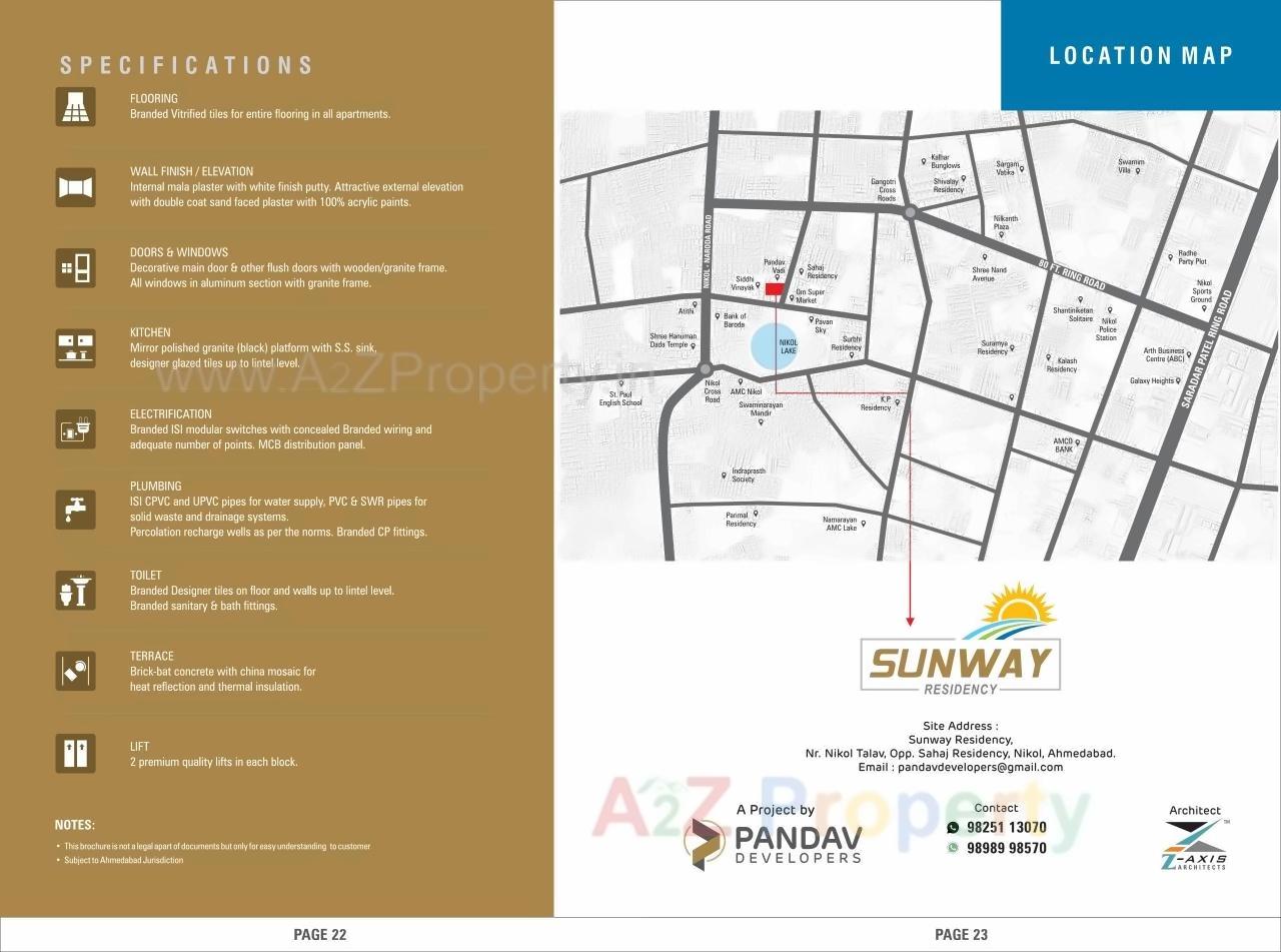  of real estate project Sunway Residancy located at Nikol, Ahmedabad, Gujarat