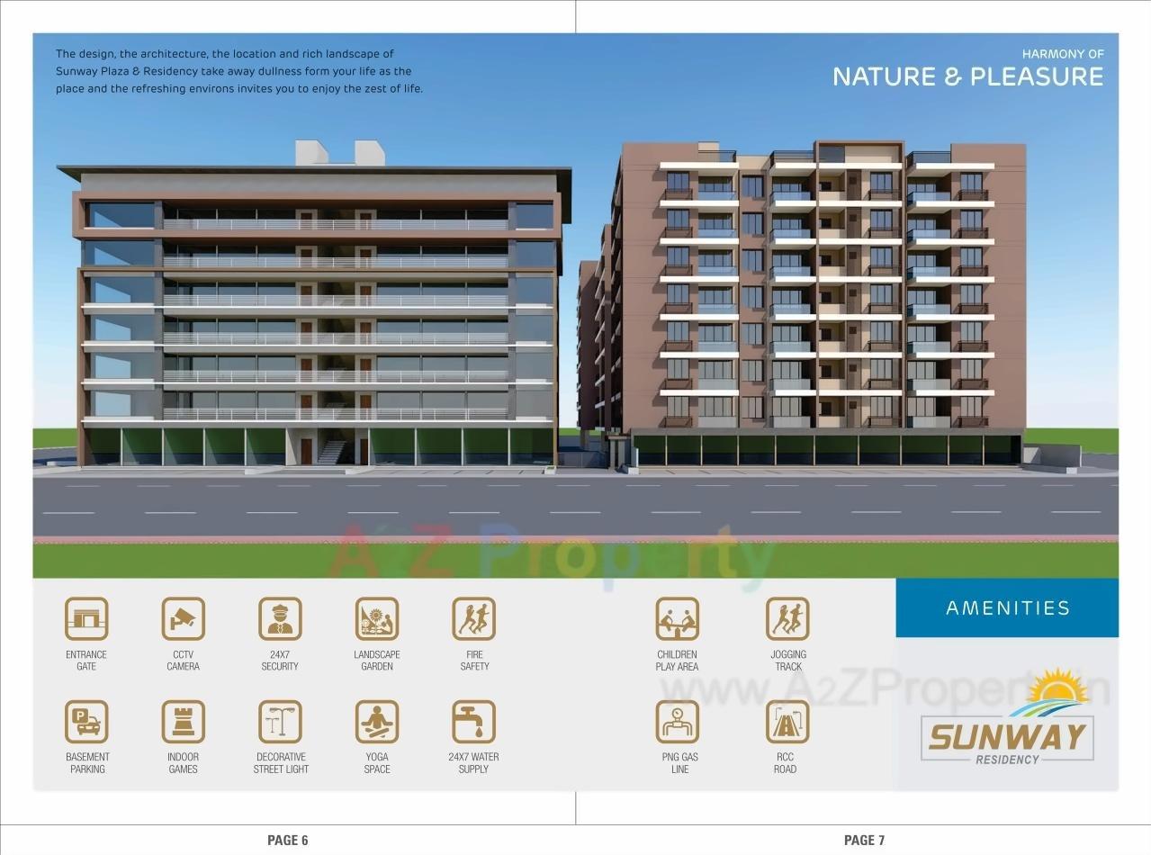 3D Elevation of real estate project Sunway Residancy located at Nikol, Ahmedabad, Gujarat