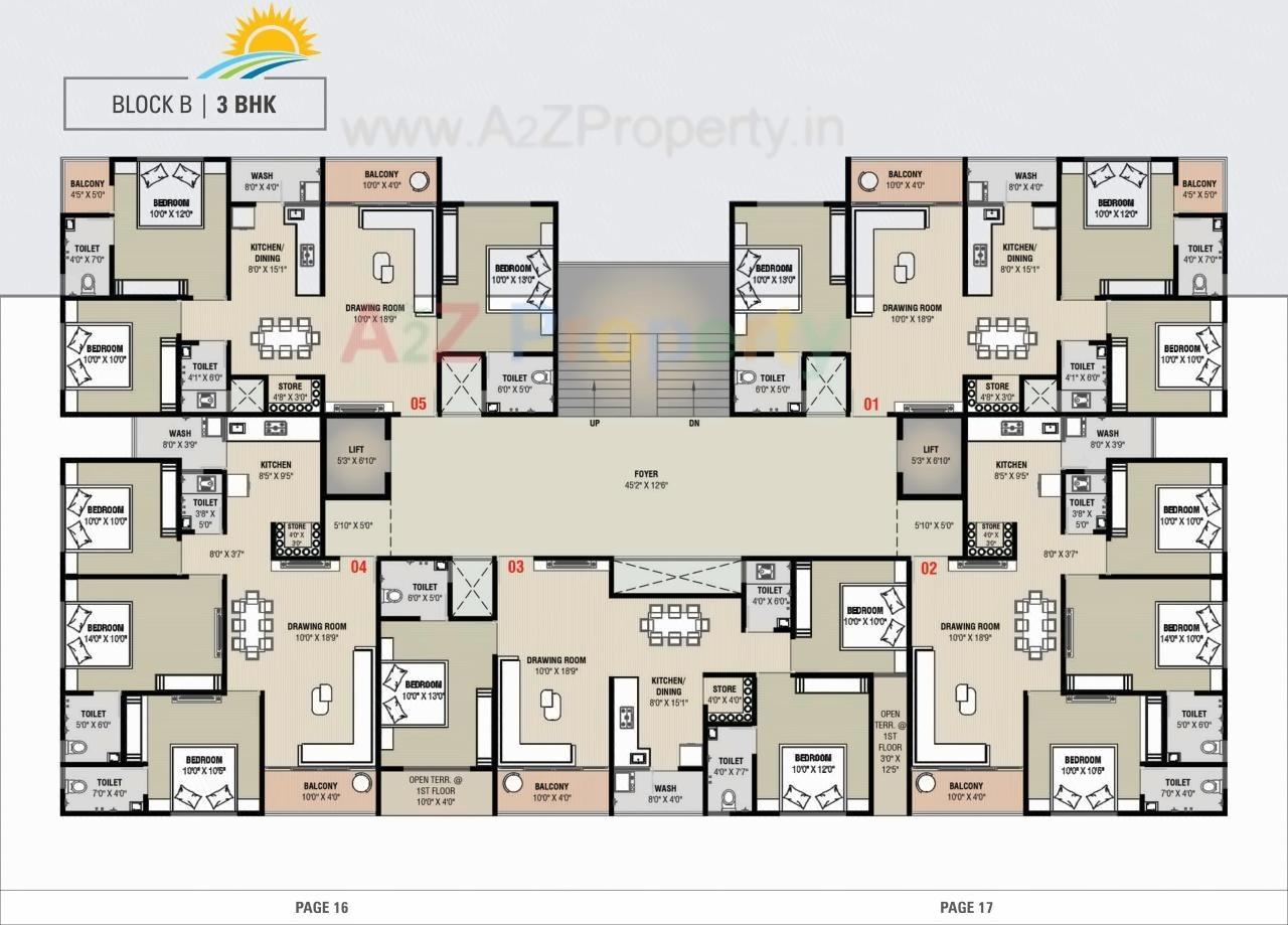 Layout of real estate project Sunway Residancy located at Nikol, Ahmedabad, Gujarat