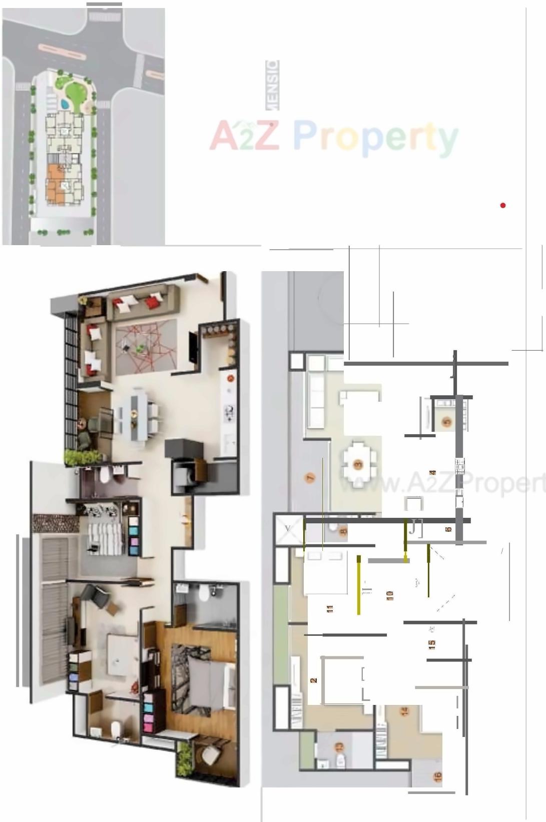 Layout of real estate project Supan Solitaire located at Motera, Ahmedabad, Gujarat