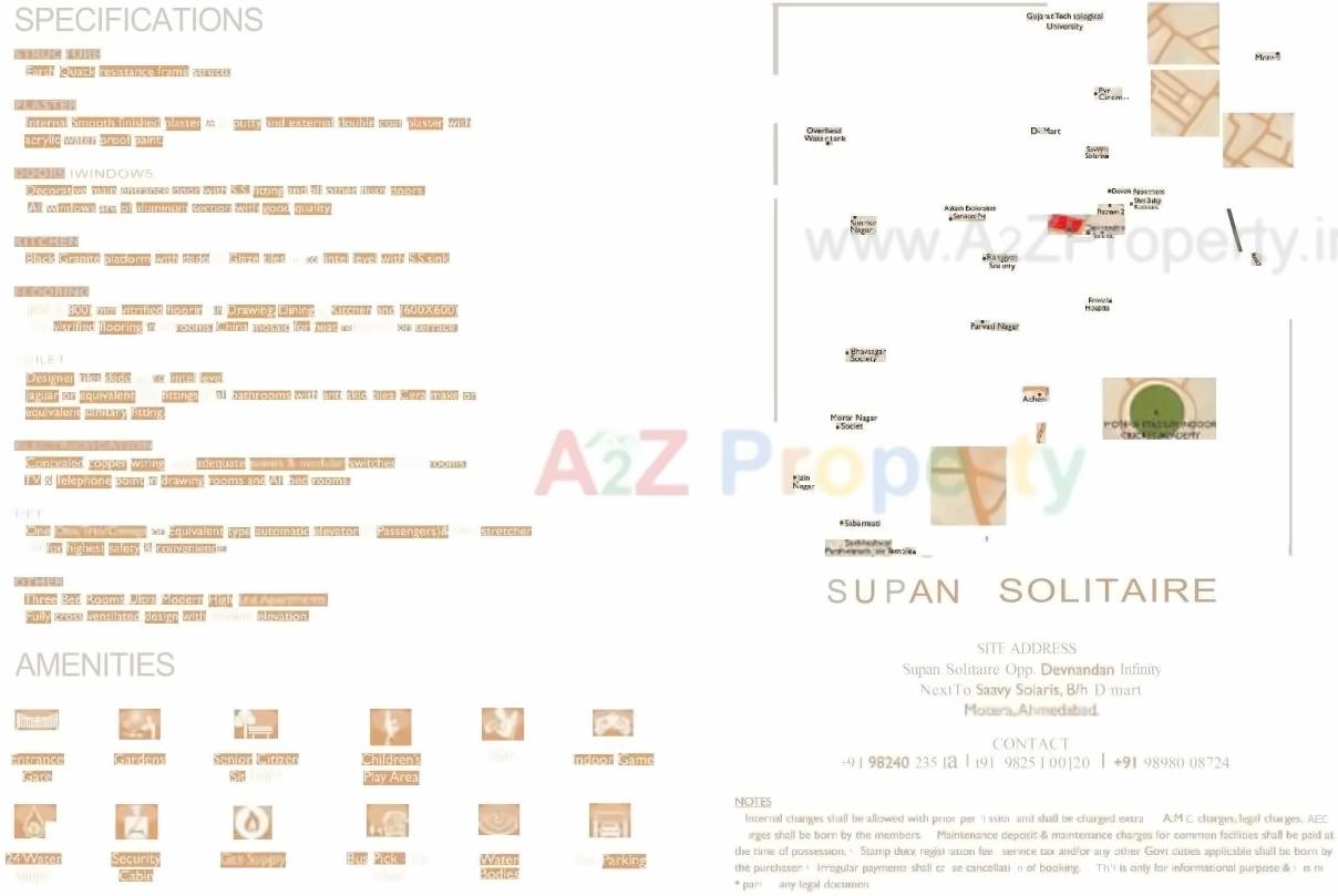  of real estate project Supan Solitaire located at Motera, Ahmedabad, Gujarat