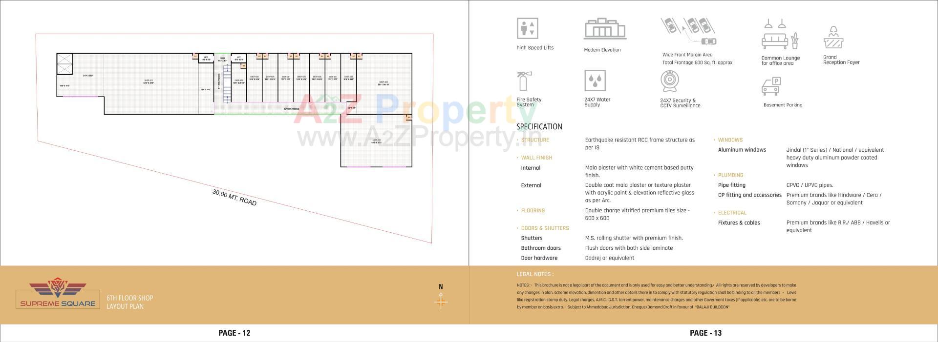  of real estate project Supreme Square located at Naroda, Ahmedabad, Gujarat