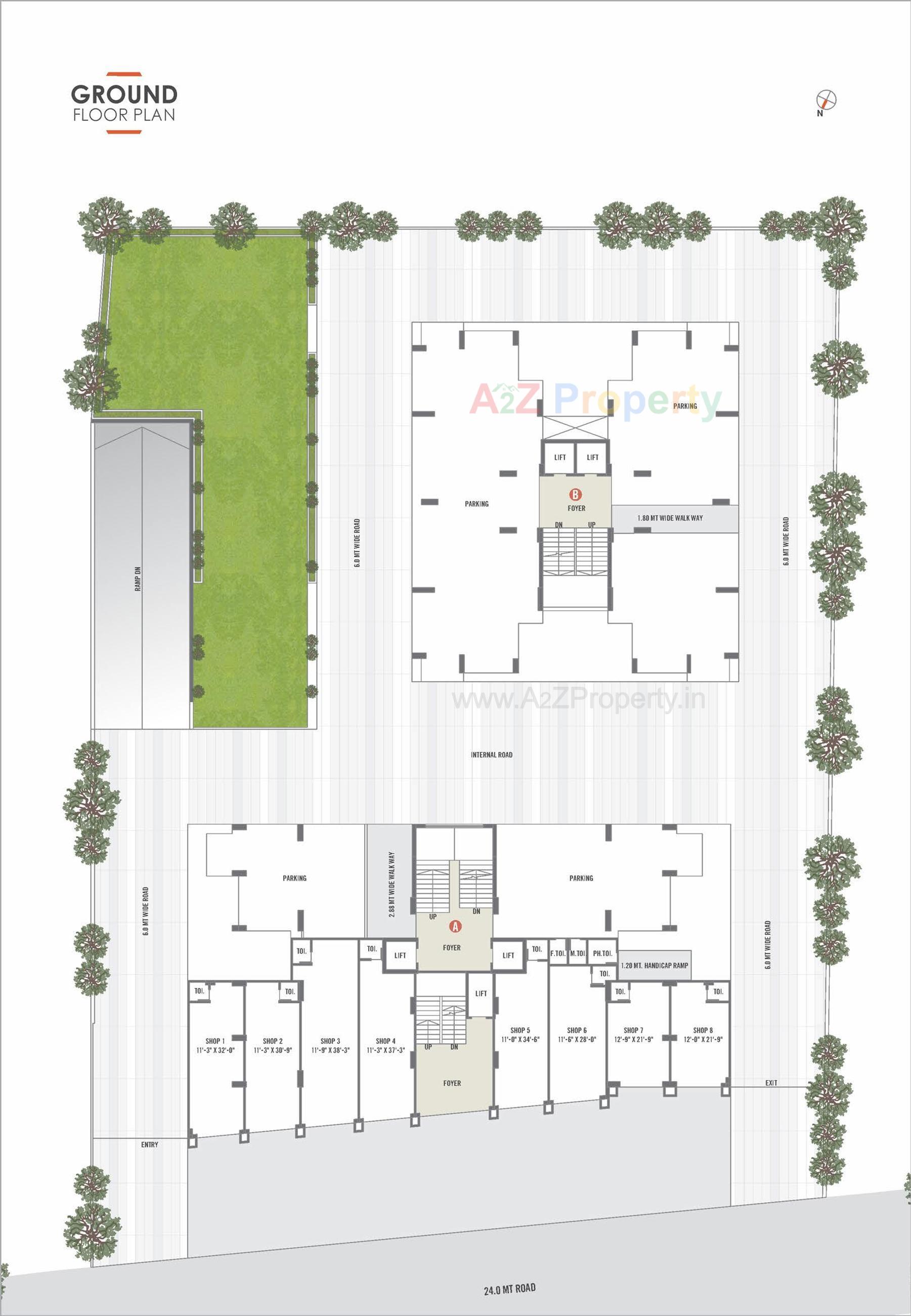 Layout of real estate project Suramya Heights located at Sanand, Ahmedabad, Gujarat