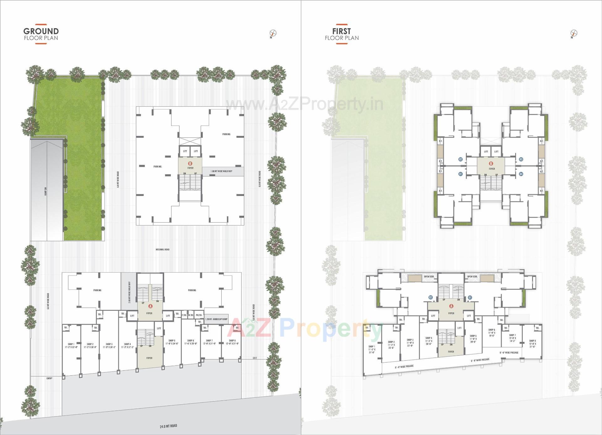 Layout of real estate project Suramya Heights located at Sanand, Ahmedabad, Gujarat