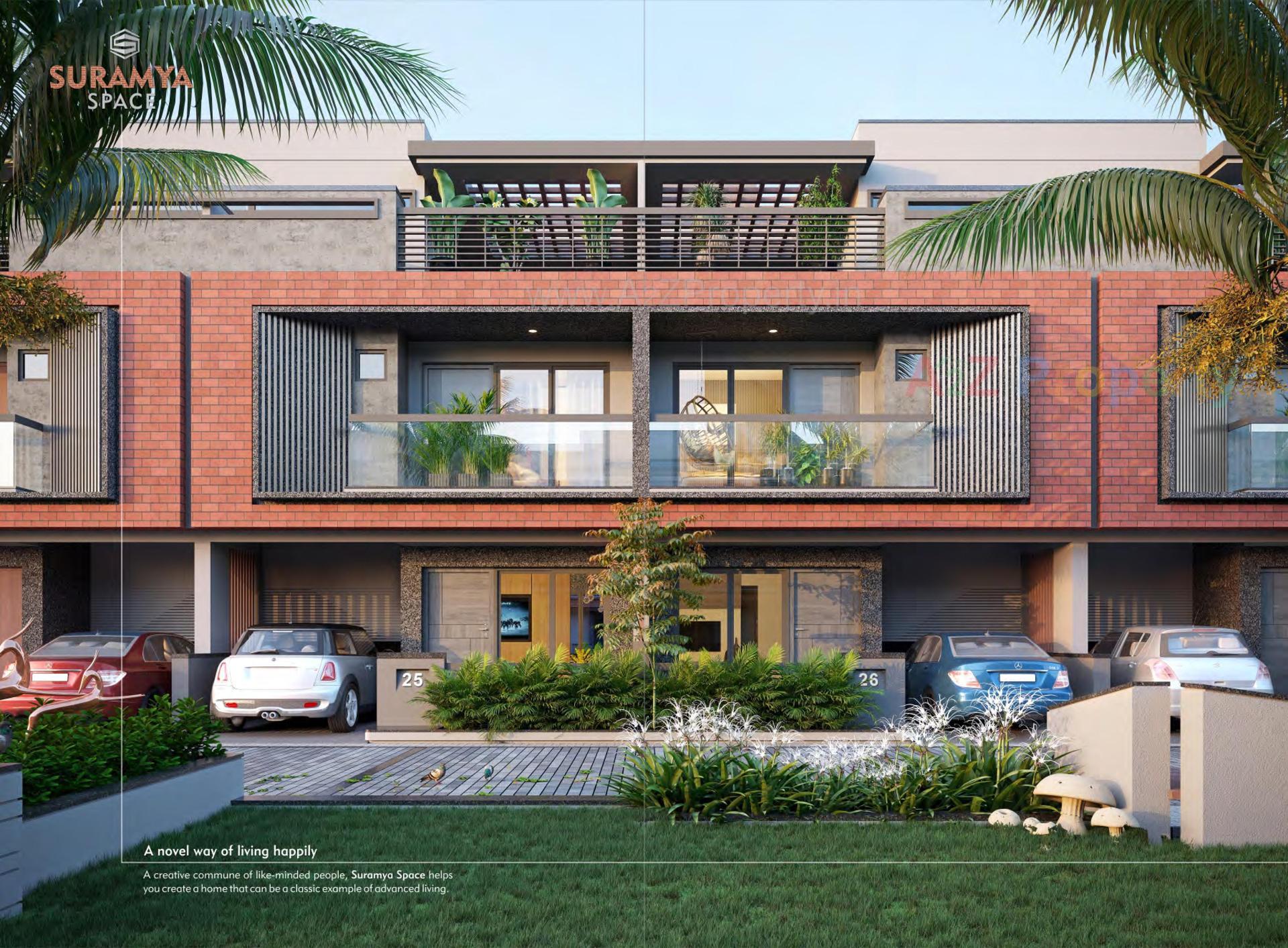 3D Elevation of real estate project Suramya Space located at Sanand, Ahmedabad, Gujarat