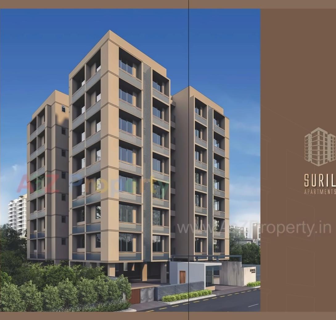 3D Elevation of real estate project Suril Apartments located at Vstrapur, Ahmedabad, Gujarat