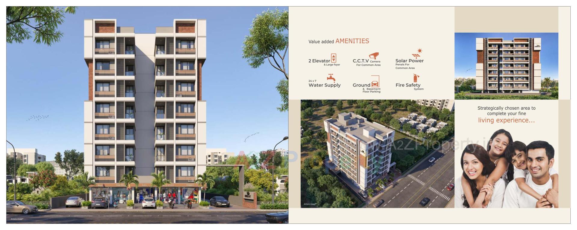 3D Elevation of real estate project Surya located at Singarva, Ahmedabad, Gujarat