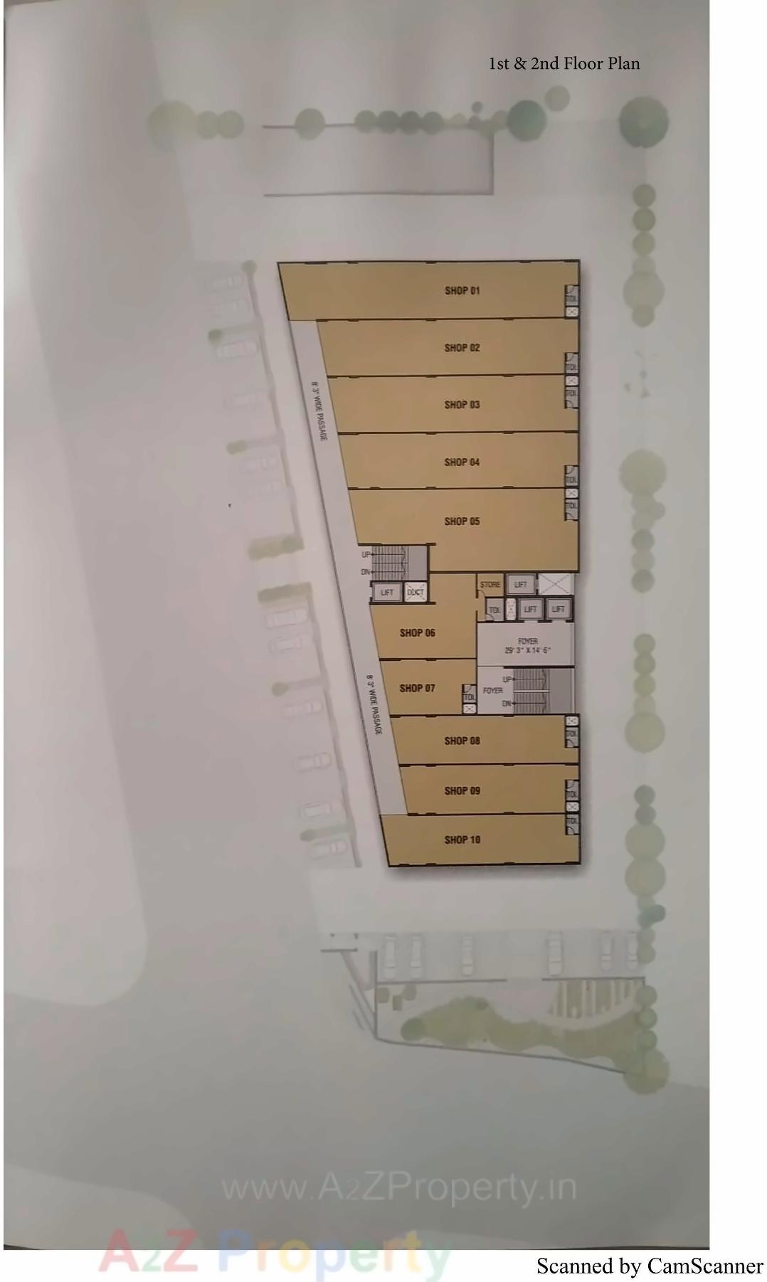 Layout of real estate project Surya Icon located at Memnagar, Ahmedabad, Gujarat