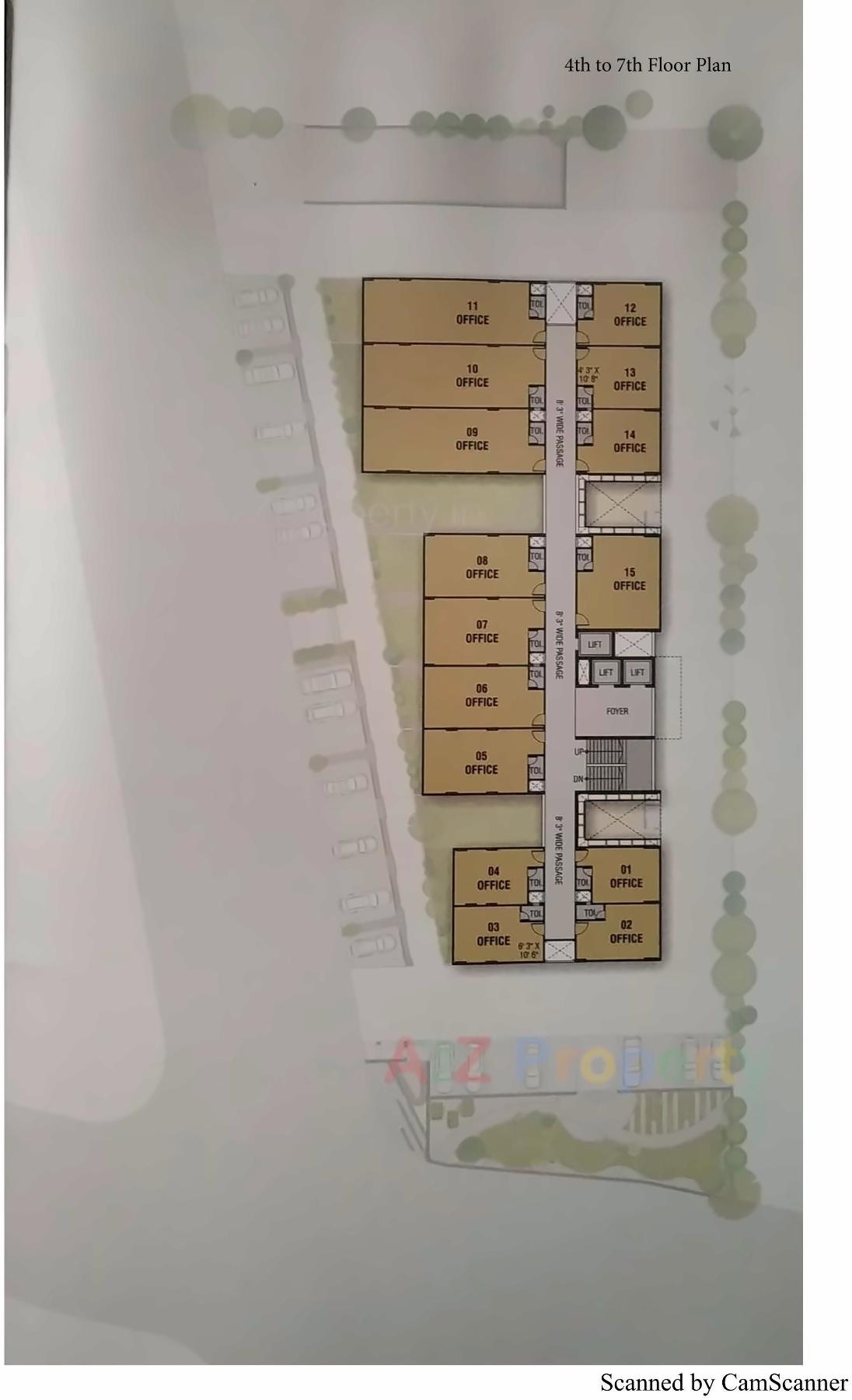 Layout of real estate project Surya Icon located at Memnagar, Ahmedabad, Gujarat