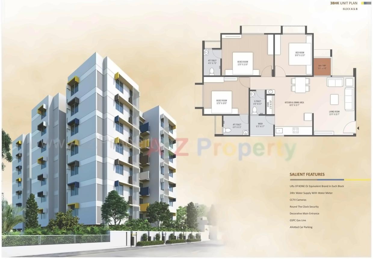 Layout of real estate project Surya Shreeji located at City, Ahmedabad, Gujarat
