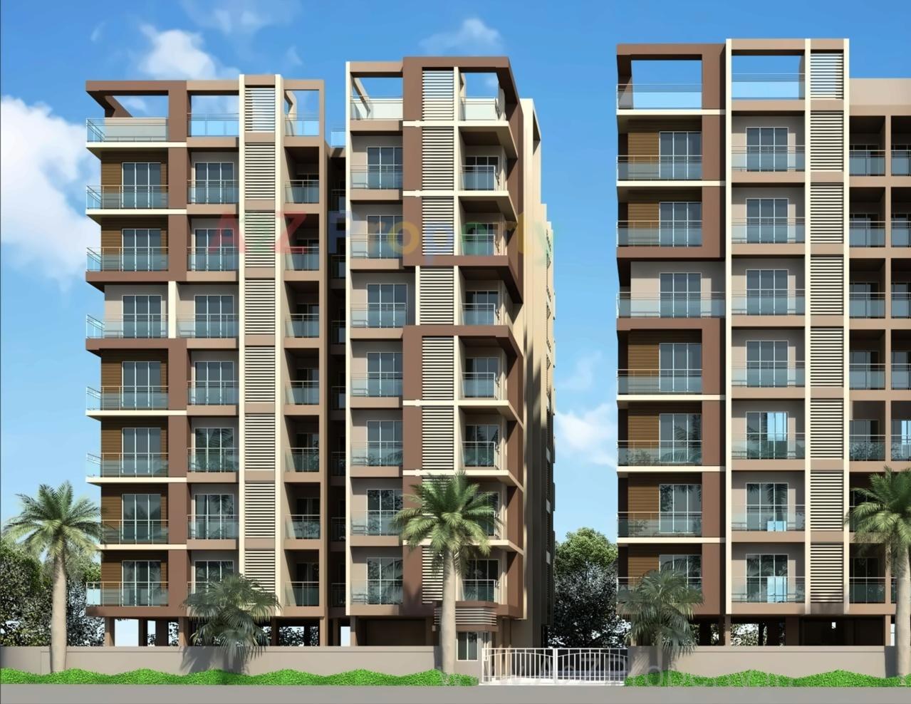 3D Elevation of real estate project Suryakamal Residency located at Ahmedabad, Ahmedabad, Gujarat