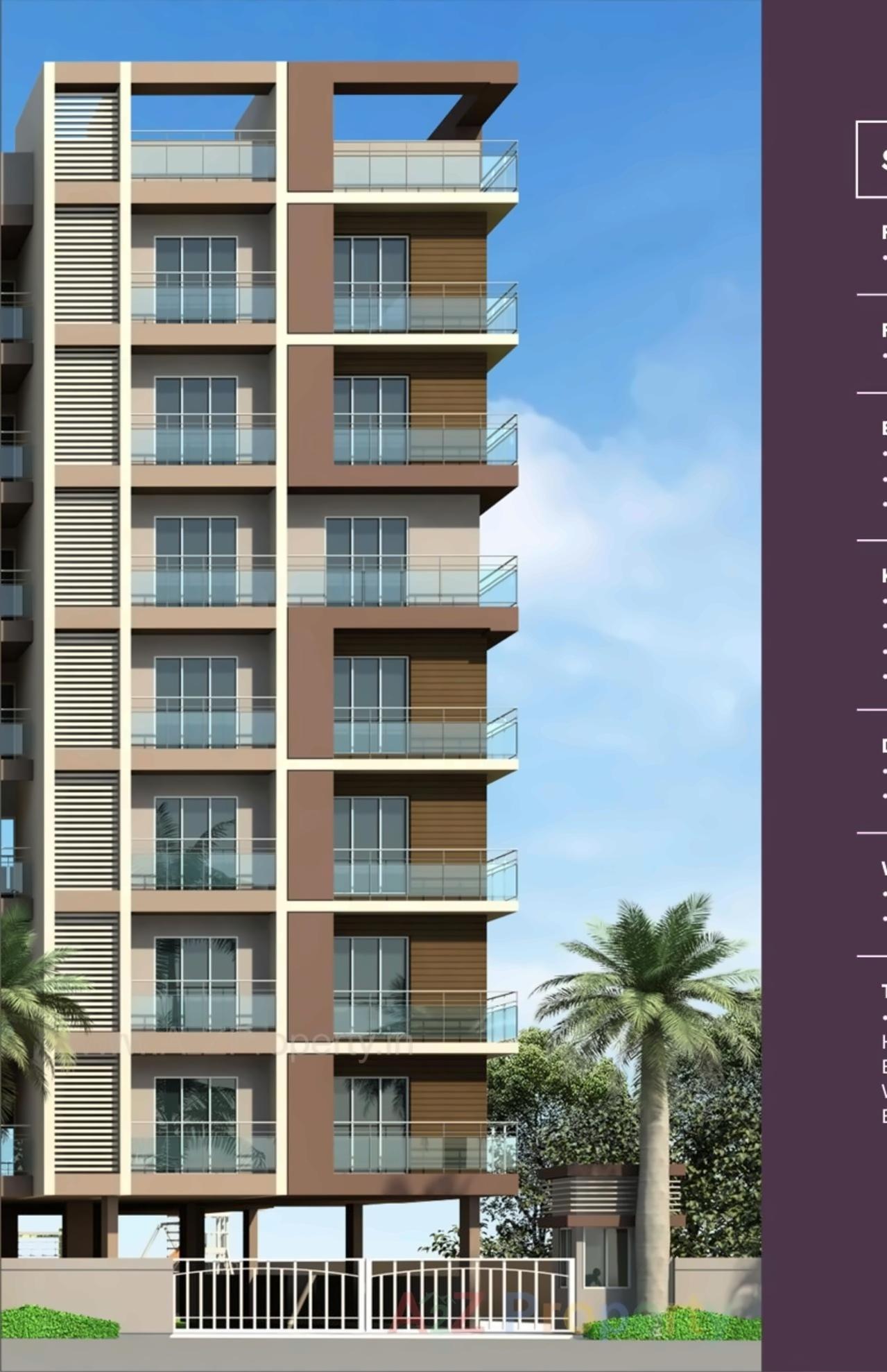3D Elevation of real estate project Suryakamal Residency located at Ahmedabad, Ahmedabad, Gujarat