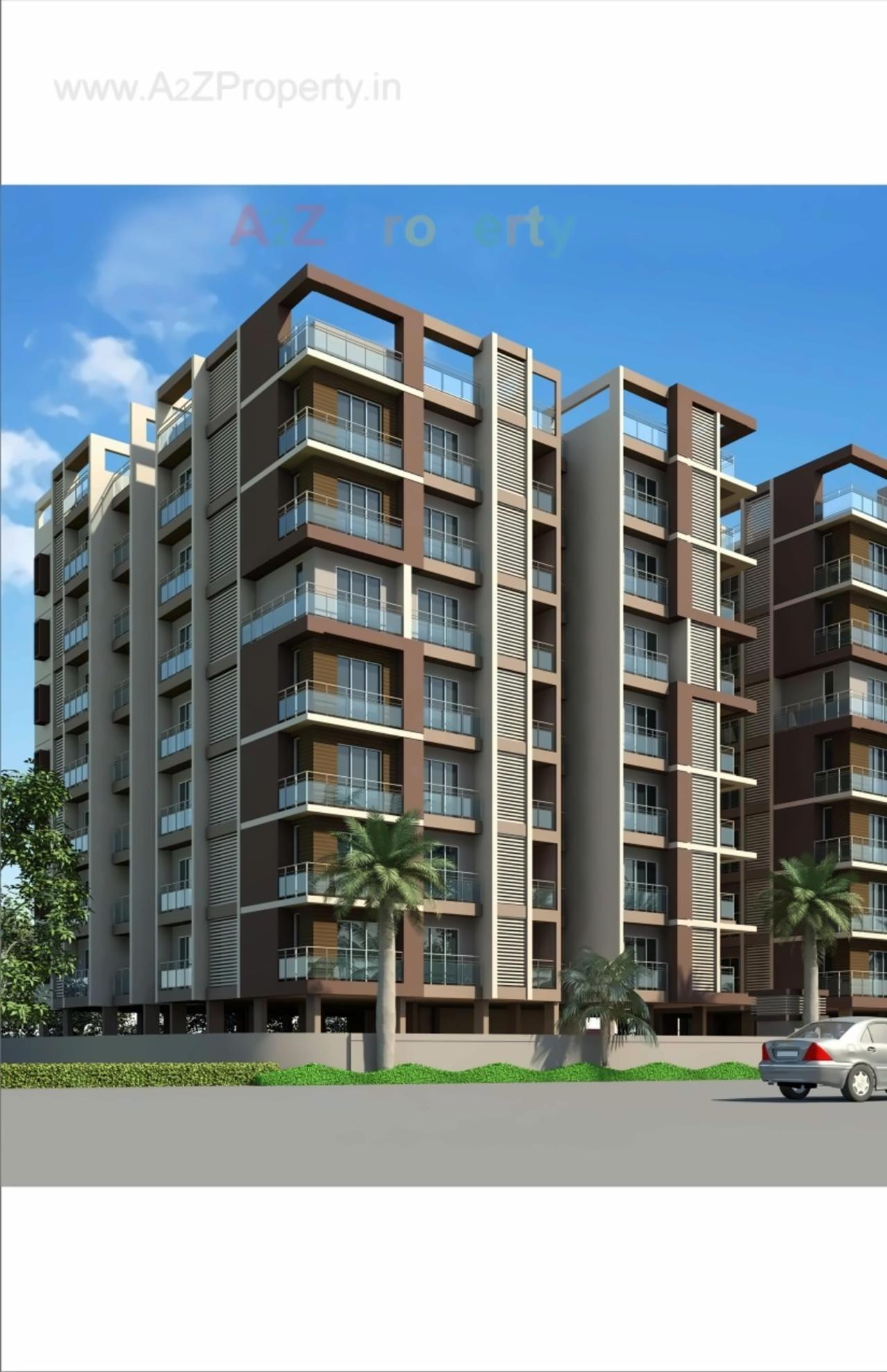 3D Elevation of real estate project Suryakamal Residency located at Ahmedabad, Ahmedabad, Gujarat