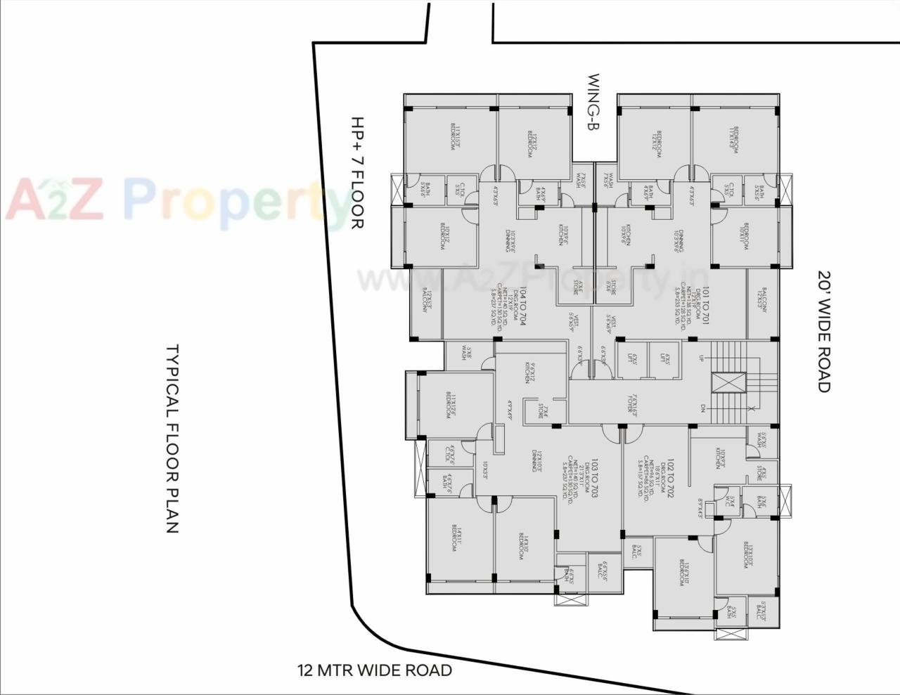 Layout of real estate project Suryakamal Residency located at Ahmedabad, Ahmedabad, Gujarat