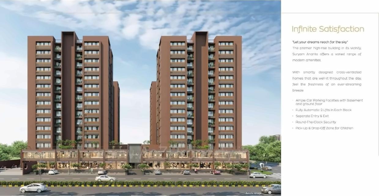 3D Elevation of real estate project Suryam Ananta located at Ahmedabad, Ahmedabad, Gujarat