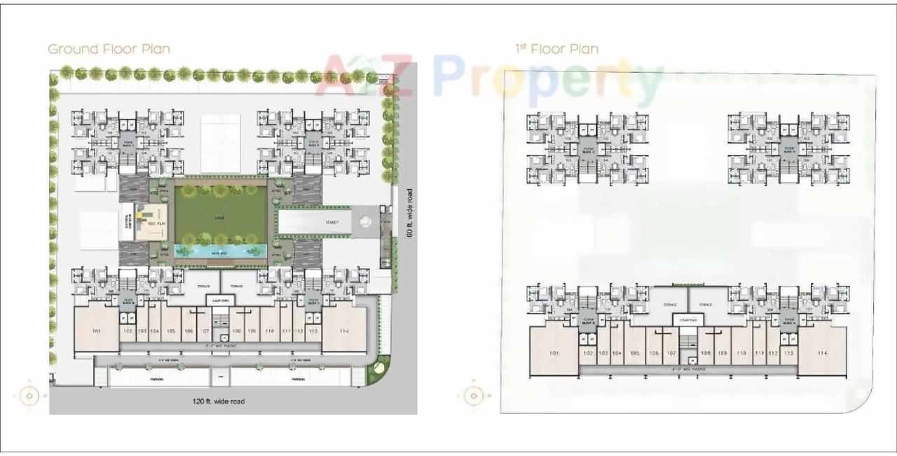 Layout of real estate project Suryam Ananta located at Ahmedabad, Ahmedabad, Gujarat