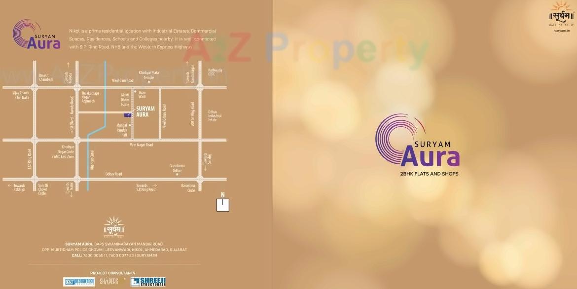  of real estate project Suryam Aura located at Nikol, Ahmedabad, Gujarat