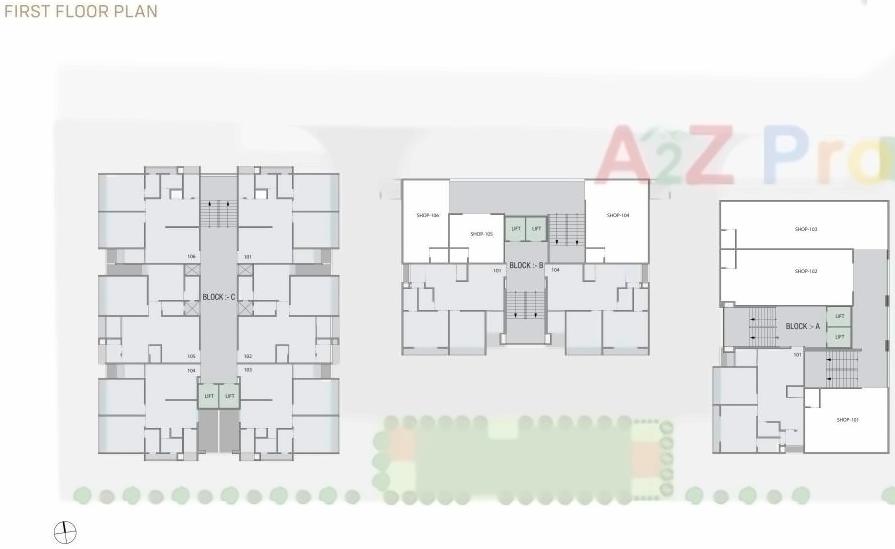 Layout of real estate project Suryam Aura located at Nikol, Ahmedabad, Gujarat