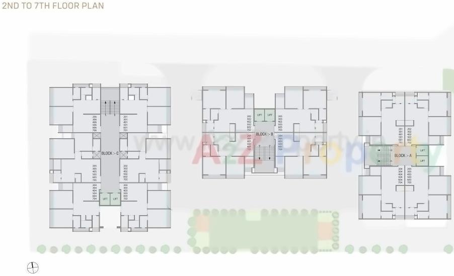 Layout of real estate project Suryam Aura located at Nikol, Ahmedabad, Gujarat