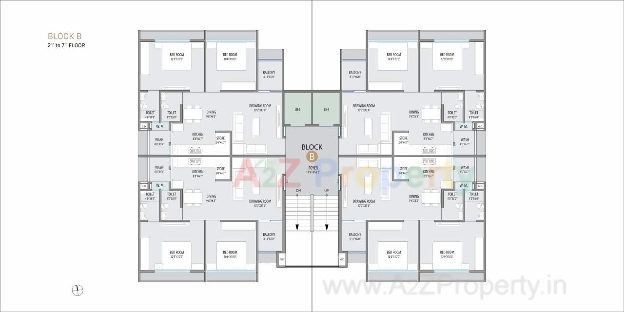 Layout of real estate project Suryam Aura located at Nikol, Ahmedabad, Gujarat