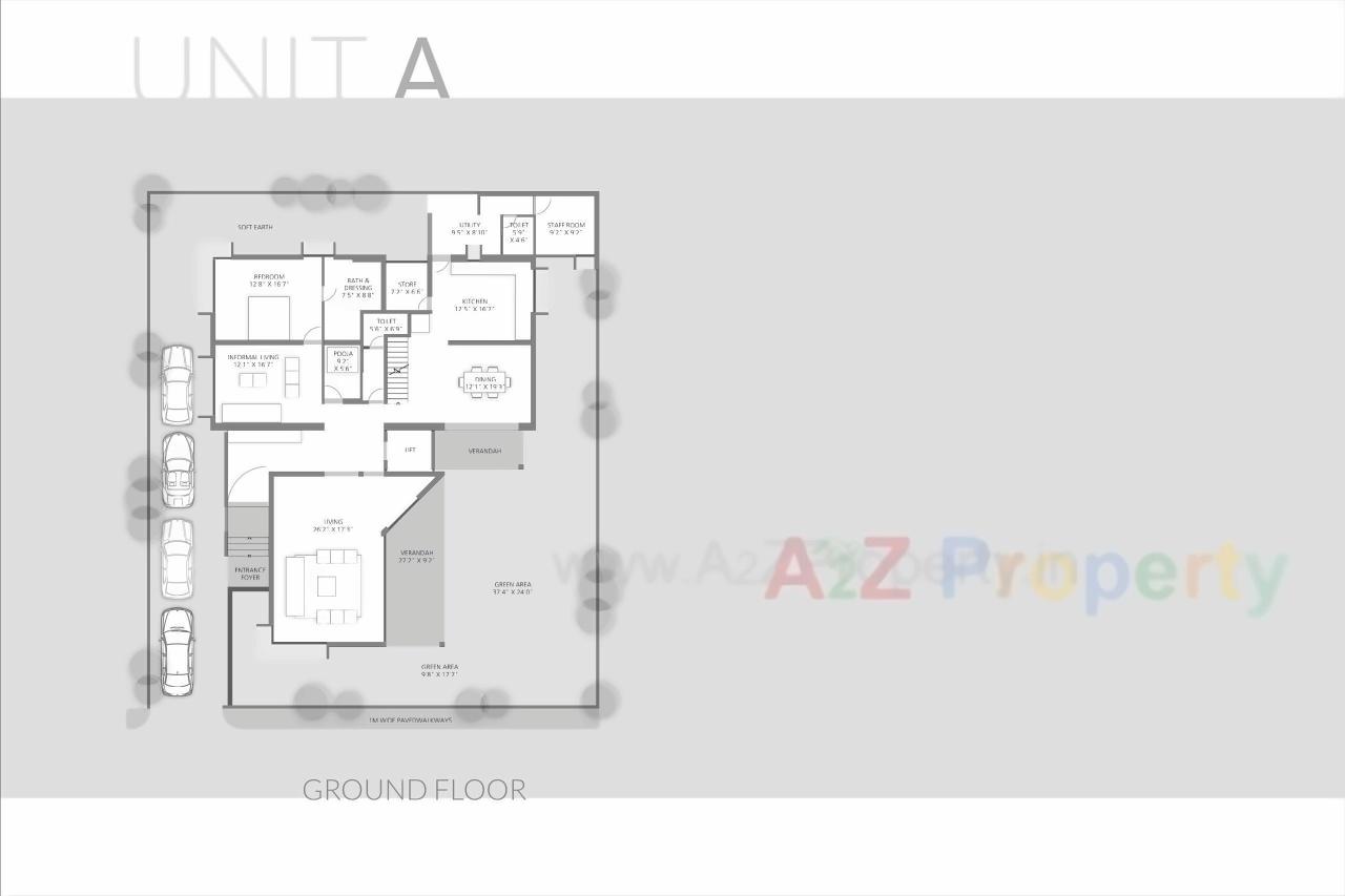 Layout of real estate project Suryan Logeco Homes located at Makarba, Ahmedabad, Gujarat