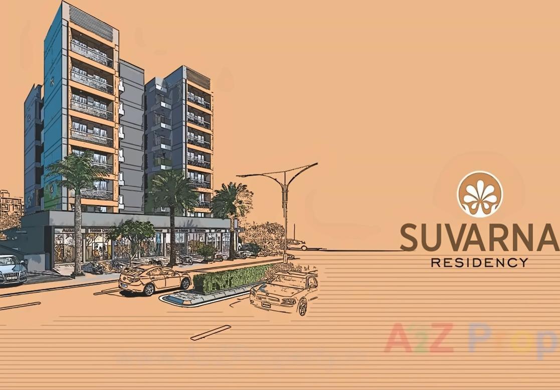 3D Elevation of real estate project Suvarna Residency located at Chandkheda, Ahmedabad, Gujarat