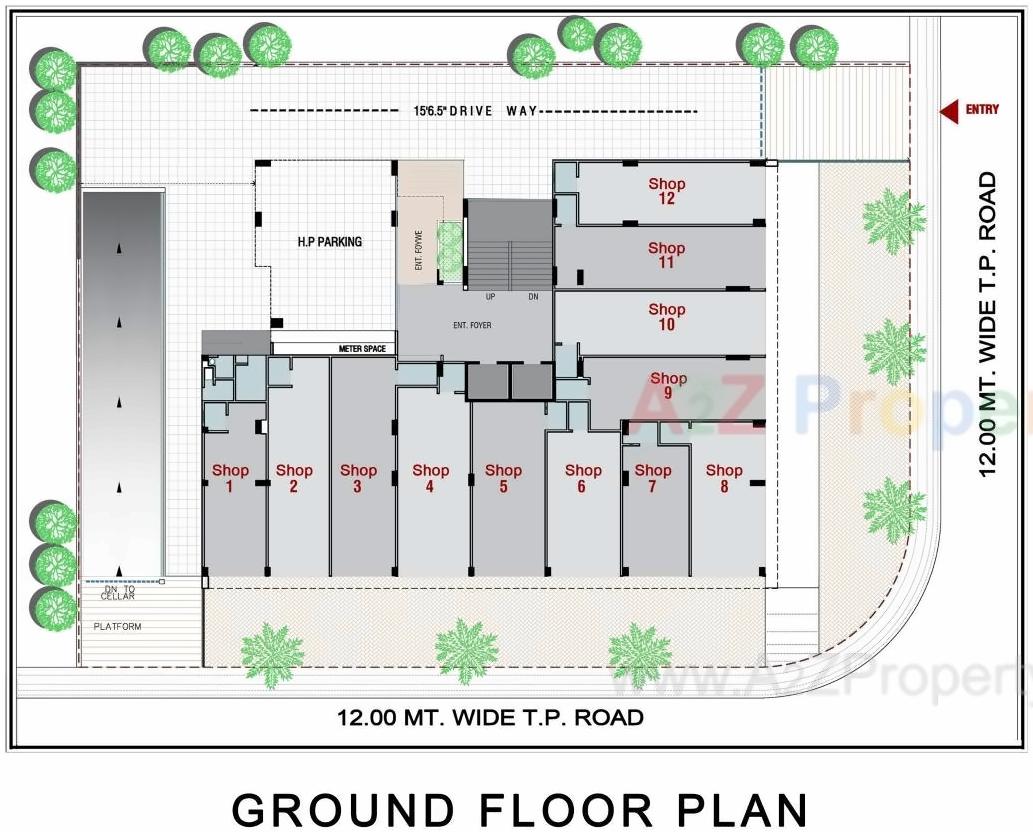 Layout of real estate project Suvarna Residency located at Chandkheda, Ahmedabad, Gujarat
