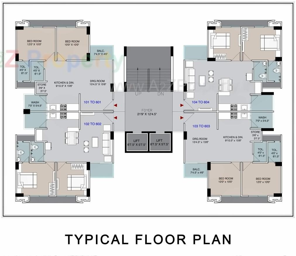 Layout of real estate project Suvarna Residency located at Chandkheda, Ahmedabad, Gujarat
