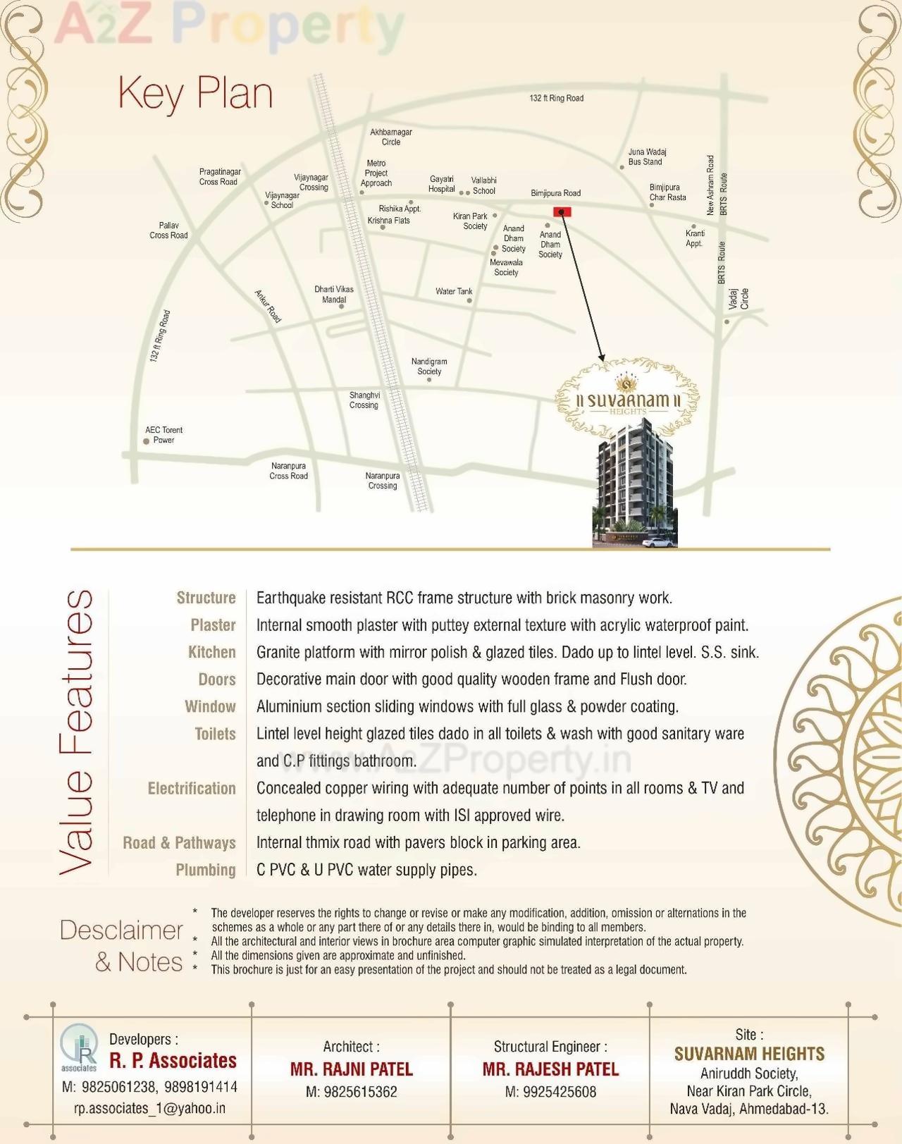  of real estate project Suvarnam Heights located at Vadaj, Ahmedabad, Gujarat