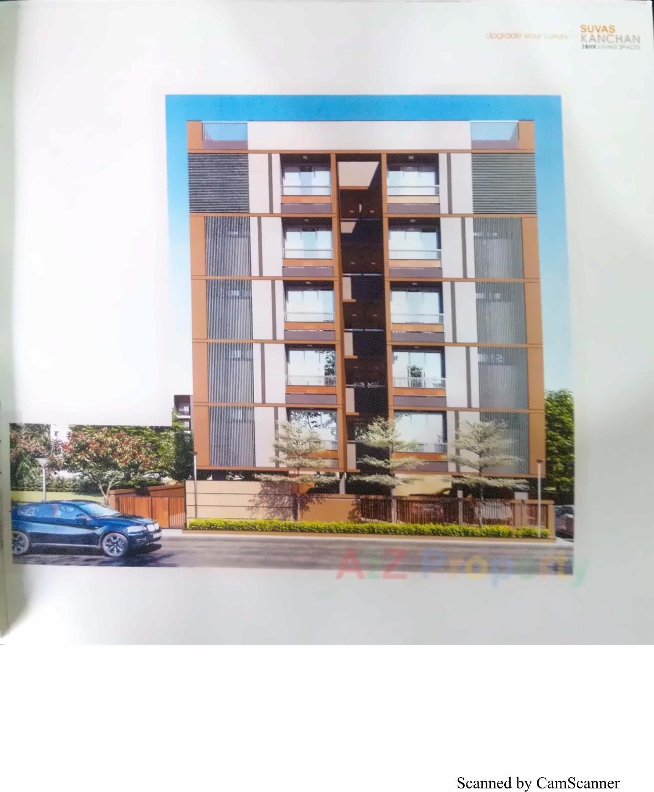 3D Elevation of real estate project Suvas Kanchan located at Paldi, Ahmedabad, Gujarat