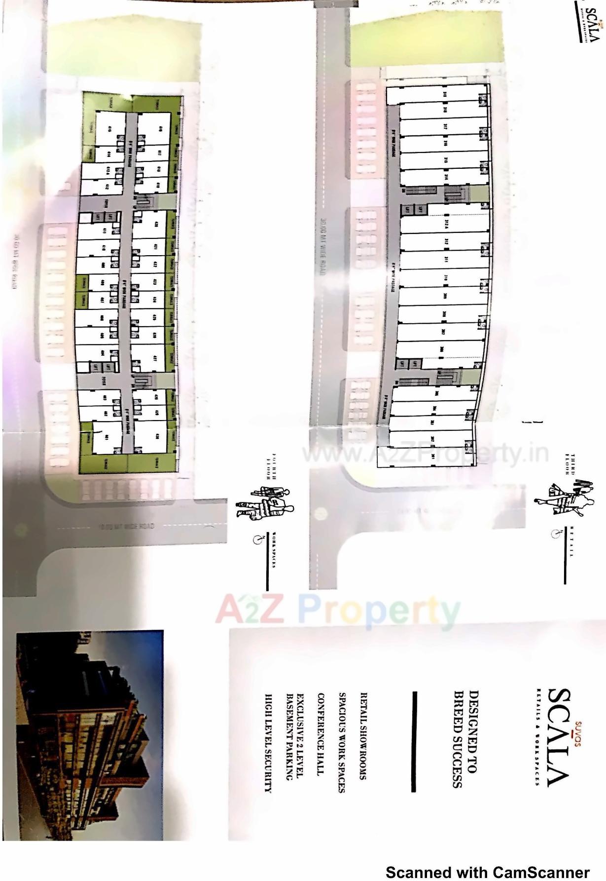 Layout of real estate project Suvas Scala located at Nikol, Ahmedabad, Gujarat