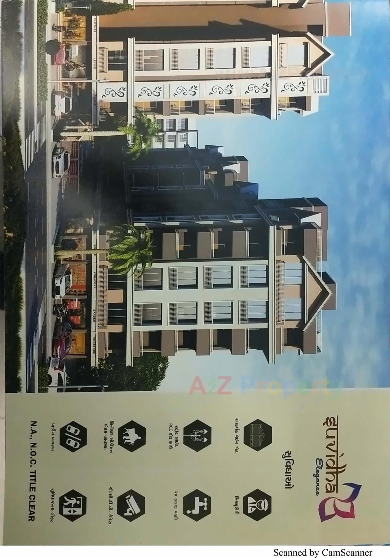 3D Elevation of real estate project Suvidha Elegance located at Singrva, Ahmedabad, Gujarat