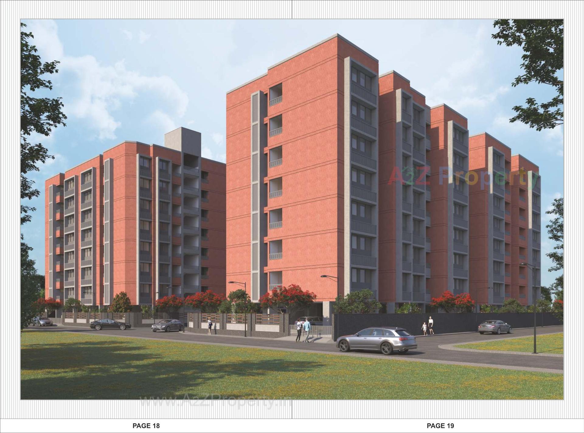 3D Elevation of real estate project Suviral Apartment located at Ranip, Ahmedabad, Gujarat